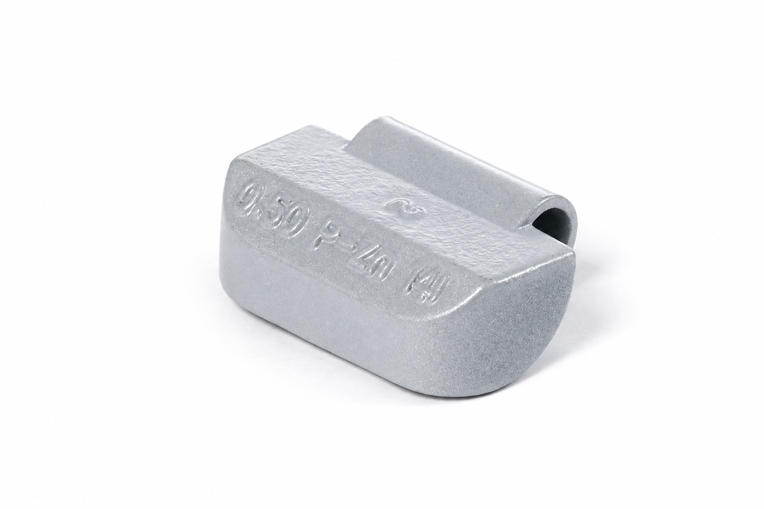0.50OZ "P" ZINC CLIP-ON WHEEL WEIGHT