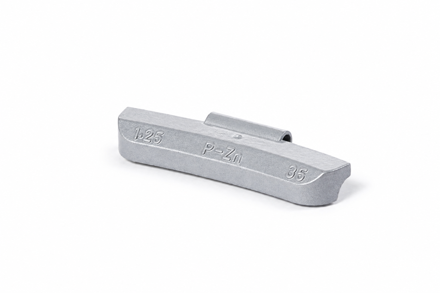 1.25OZ "P" ZINC CLIP-ON WHEEL WEIGHT