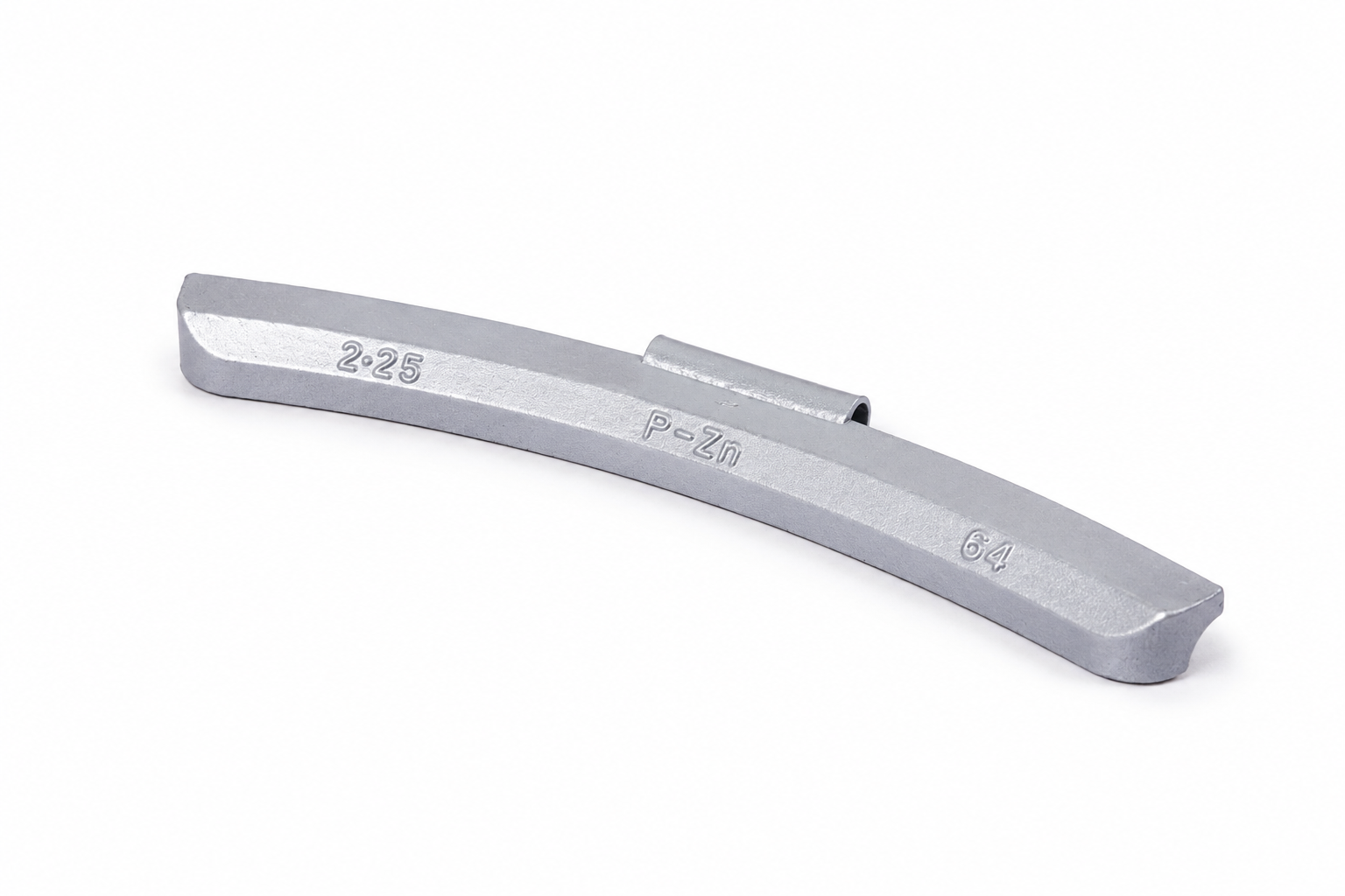2.25OZ "P" ZINC CLIP-ON WHEEL WEIGHT