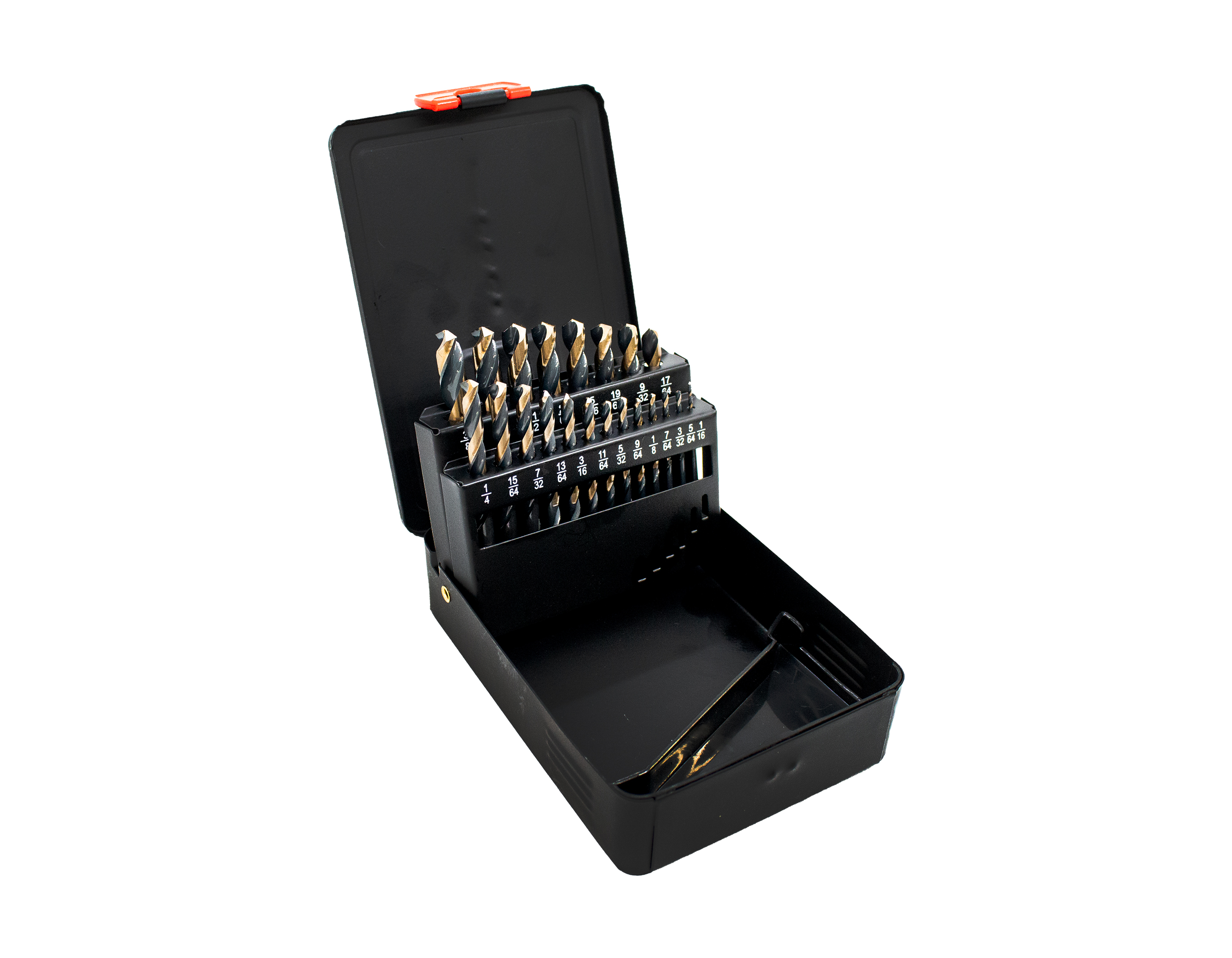 21 PC BLACK AND BRONZE DRILL BIT SET 1-16" - 3/8"
