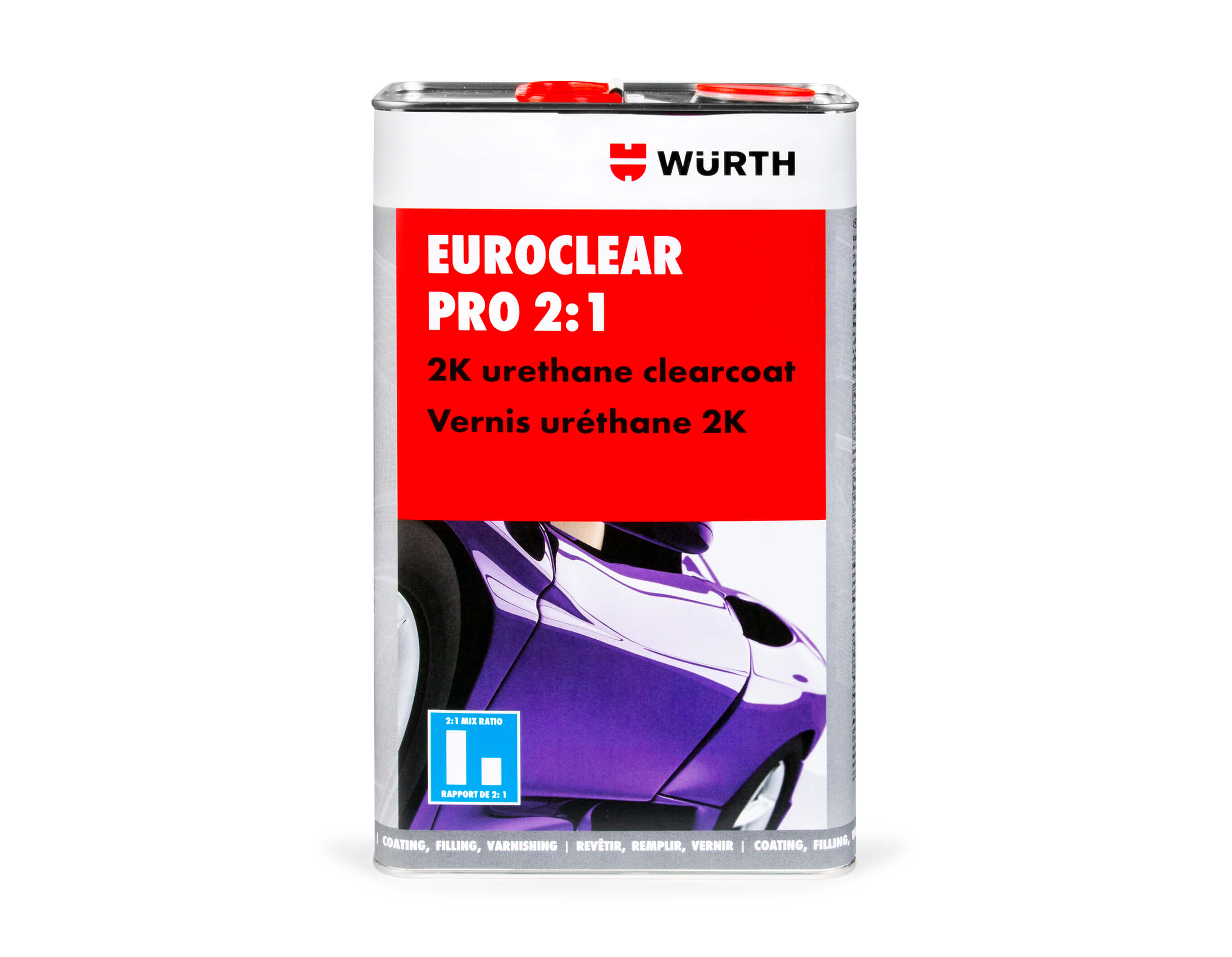 Euroclear Pro 2:1, 2K Urethane Clearcoat, 5L