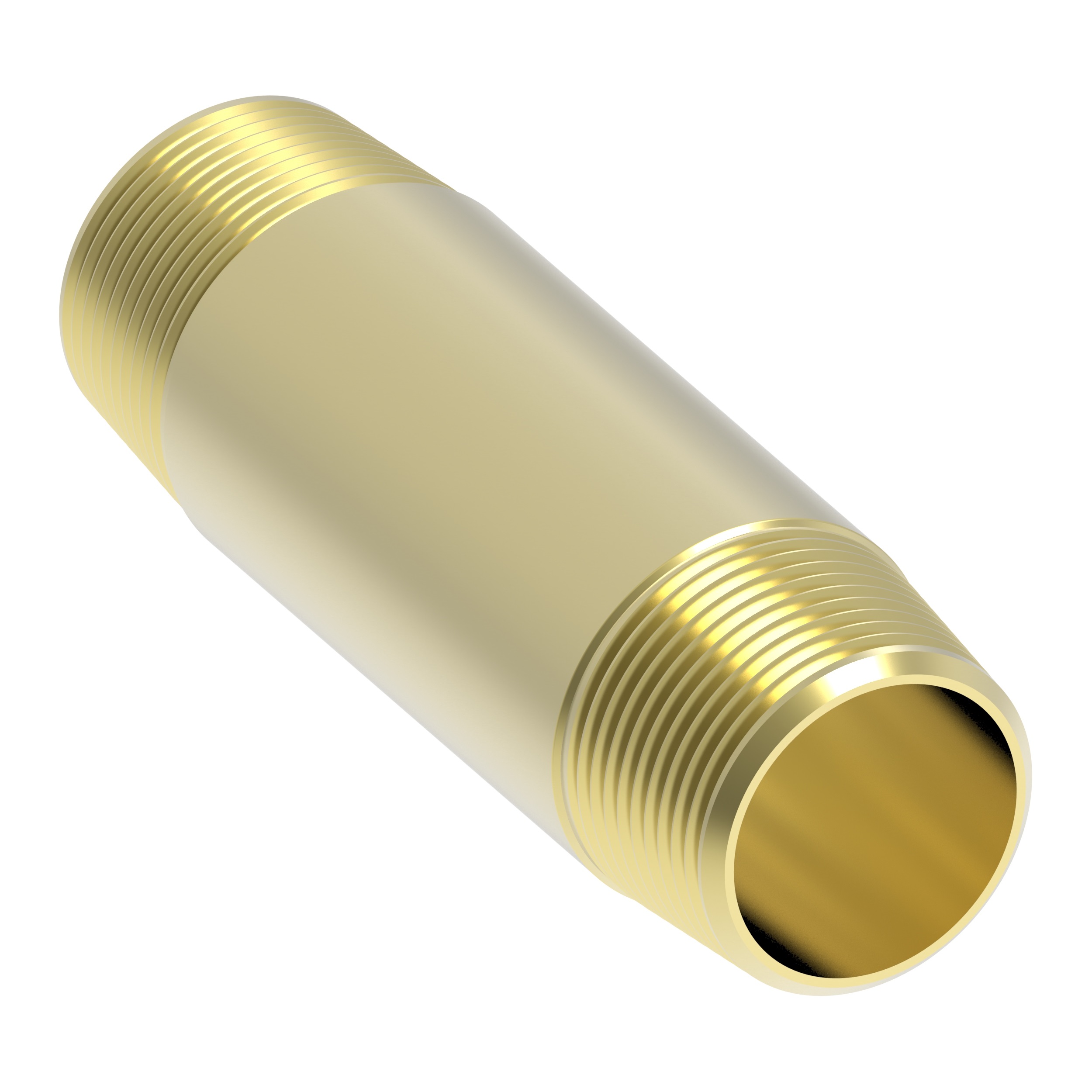 BRASS PIPE 2-1/2 LONG NIPPLE 3/8 MNPT