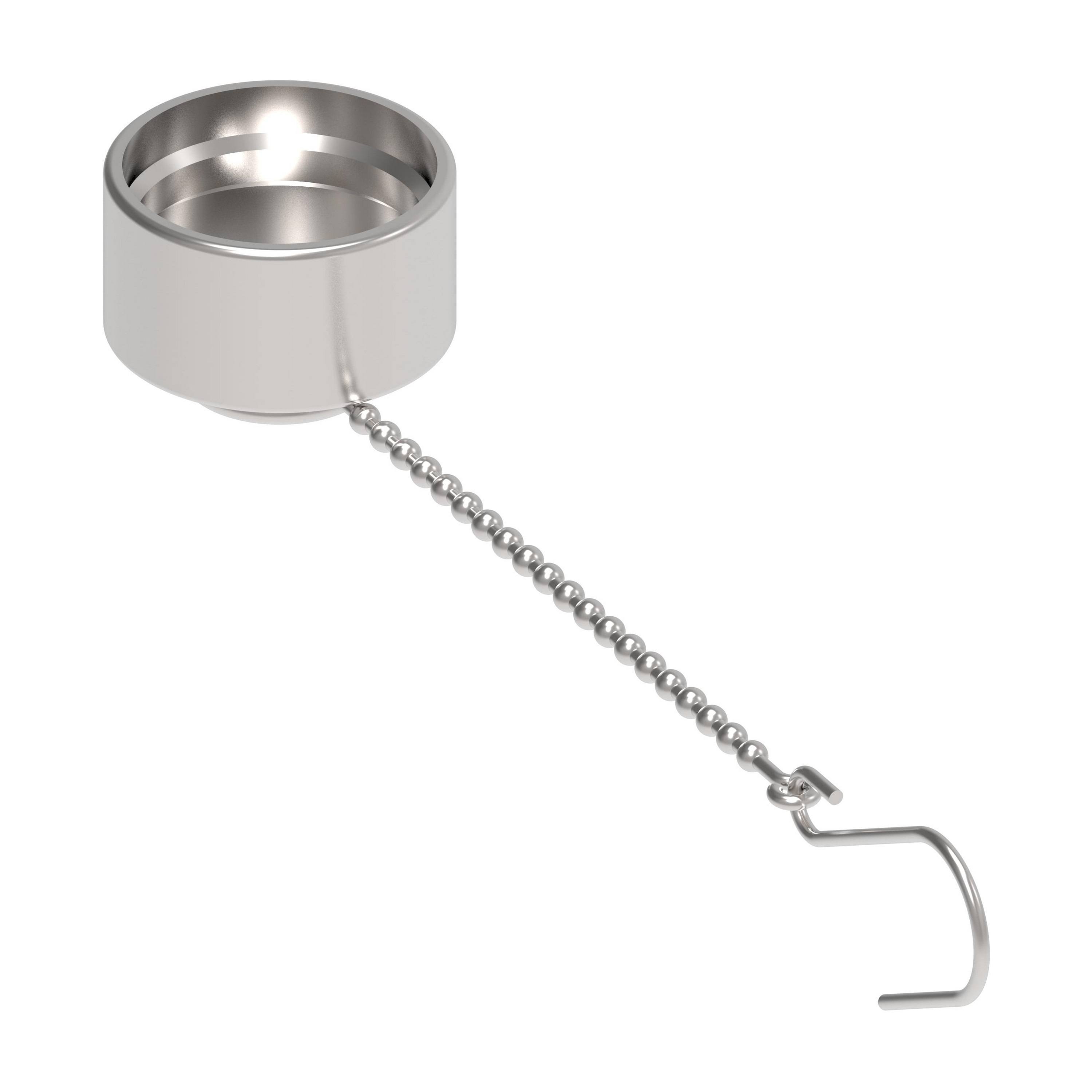 WING CPLG DUST CAP+CHAIN 3/4