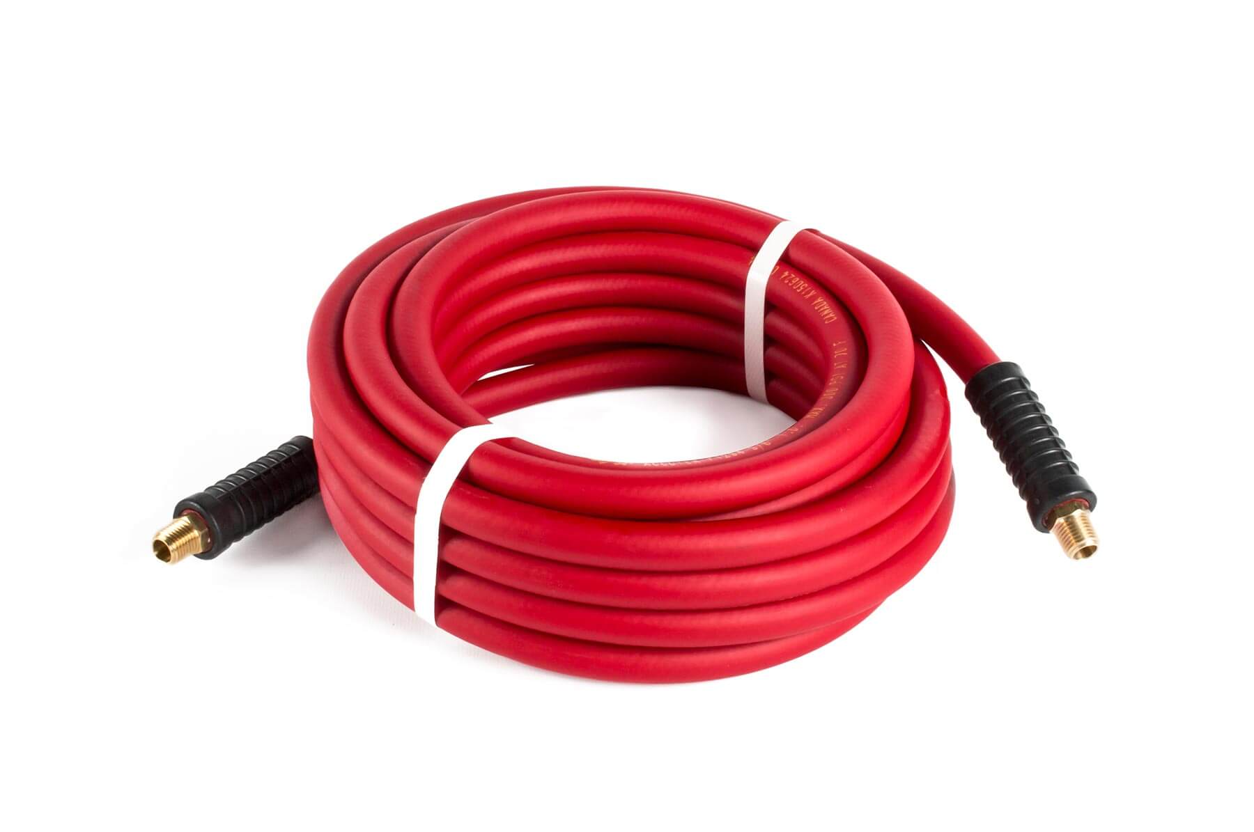 GLH-6RED HIGHFLEX AIR HOSE WITH ENDS 3/8ID 25FT