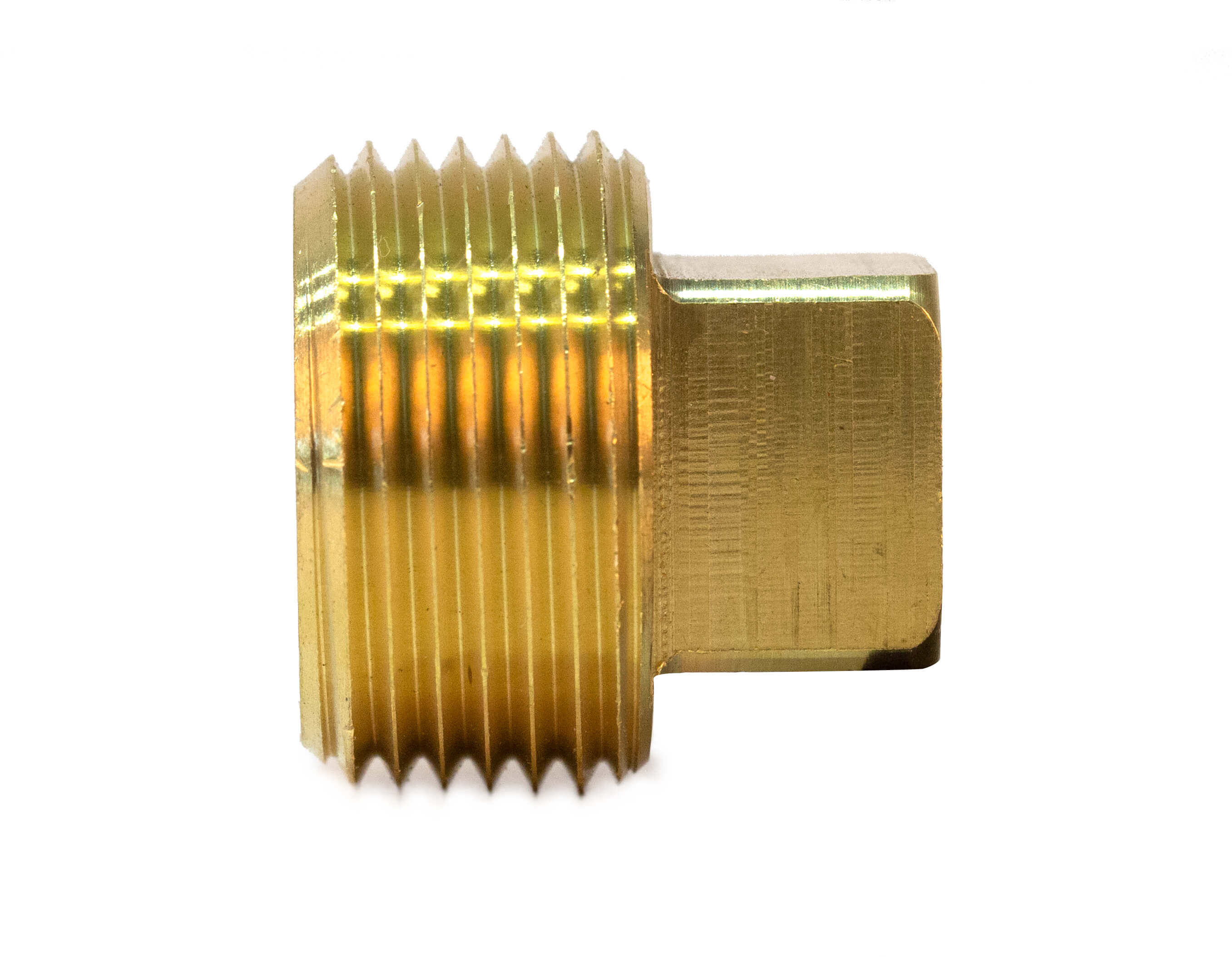 Brass Square Head Plug;1/8 MPT