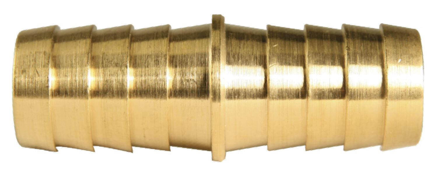 129R-10 BRASS COUPLER SPLICER RND 5/8 HOSE ID