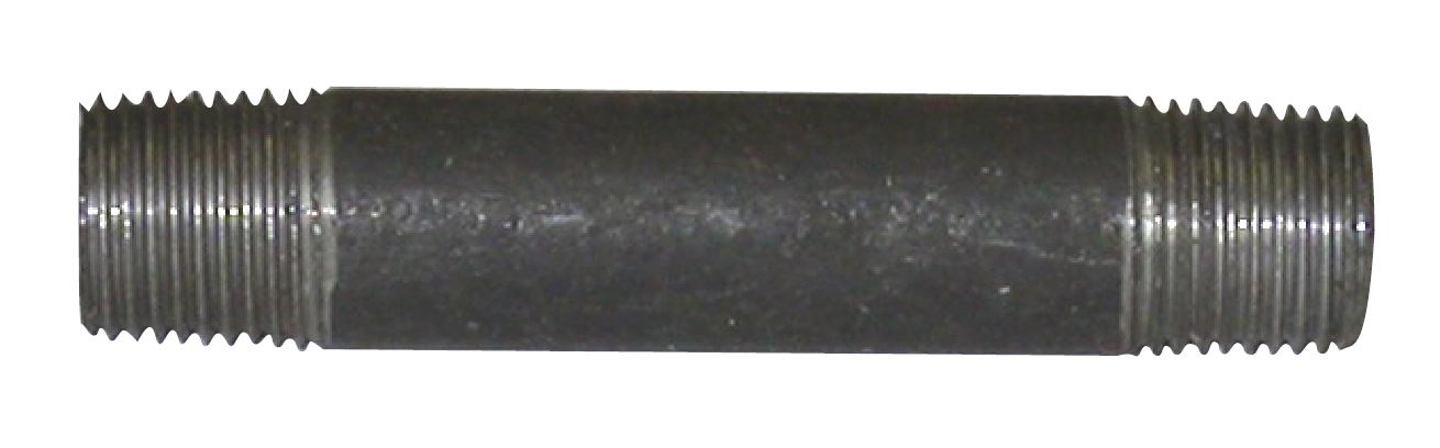 BLACK IRON LONG NIPPLE 1/4" X 2"L