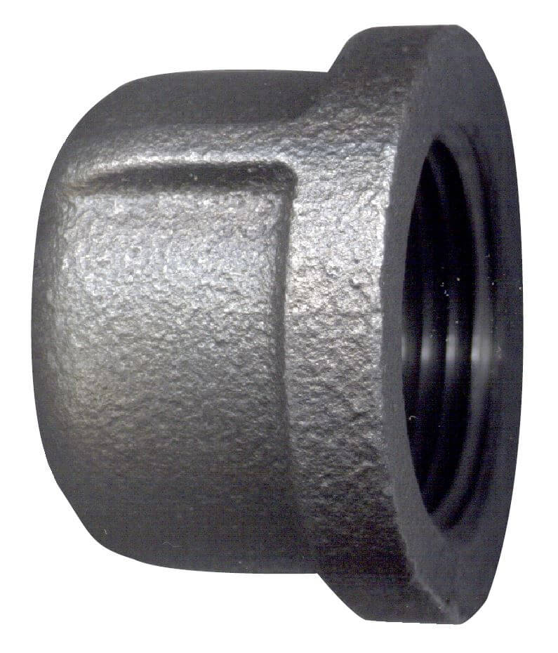 BLACK IRON FIT. CAP 1/4"