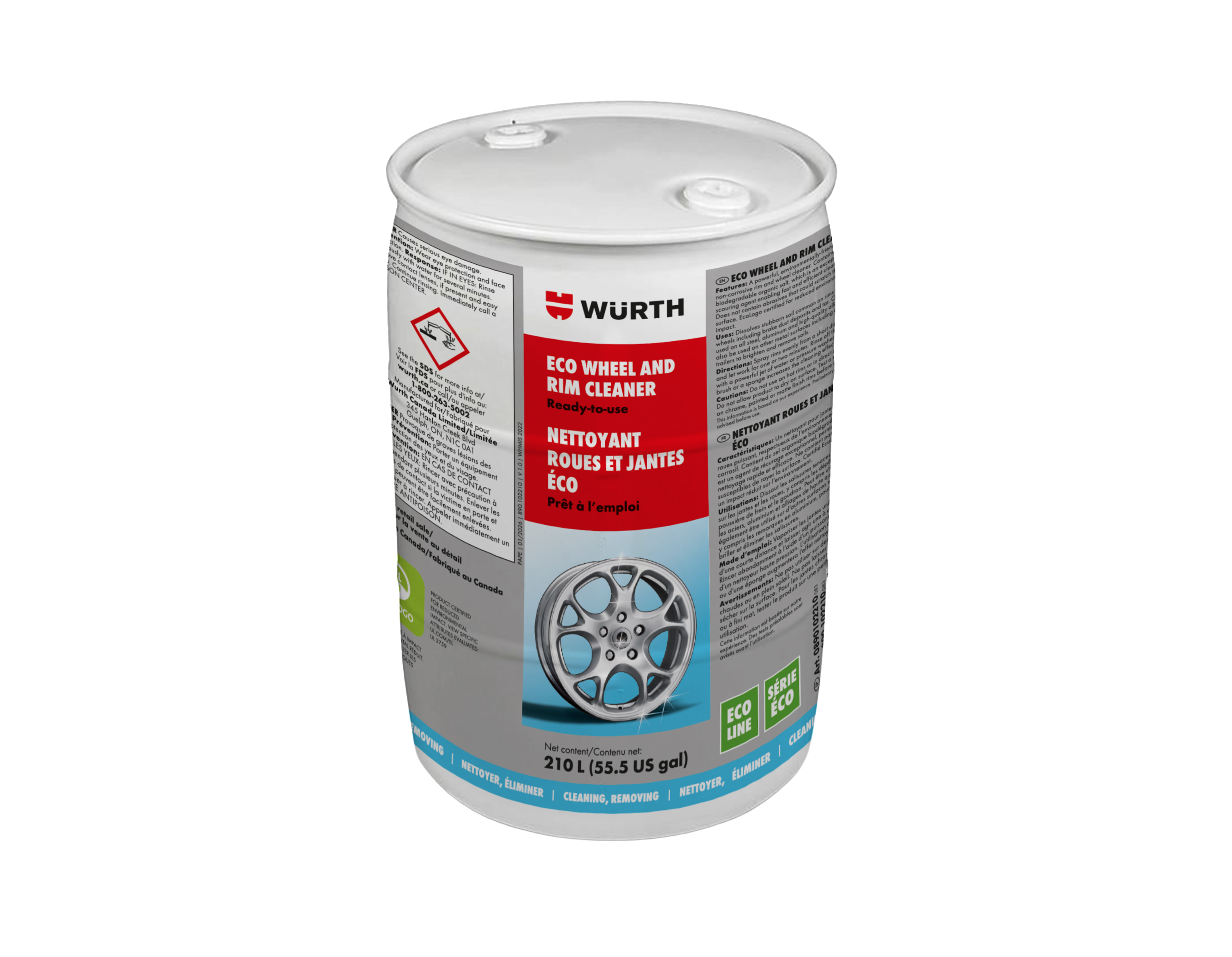 ECO WHEEL AND RIM CLEANER 210L