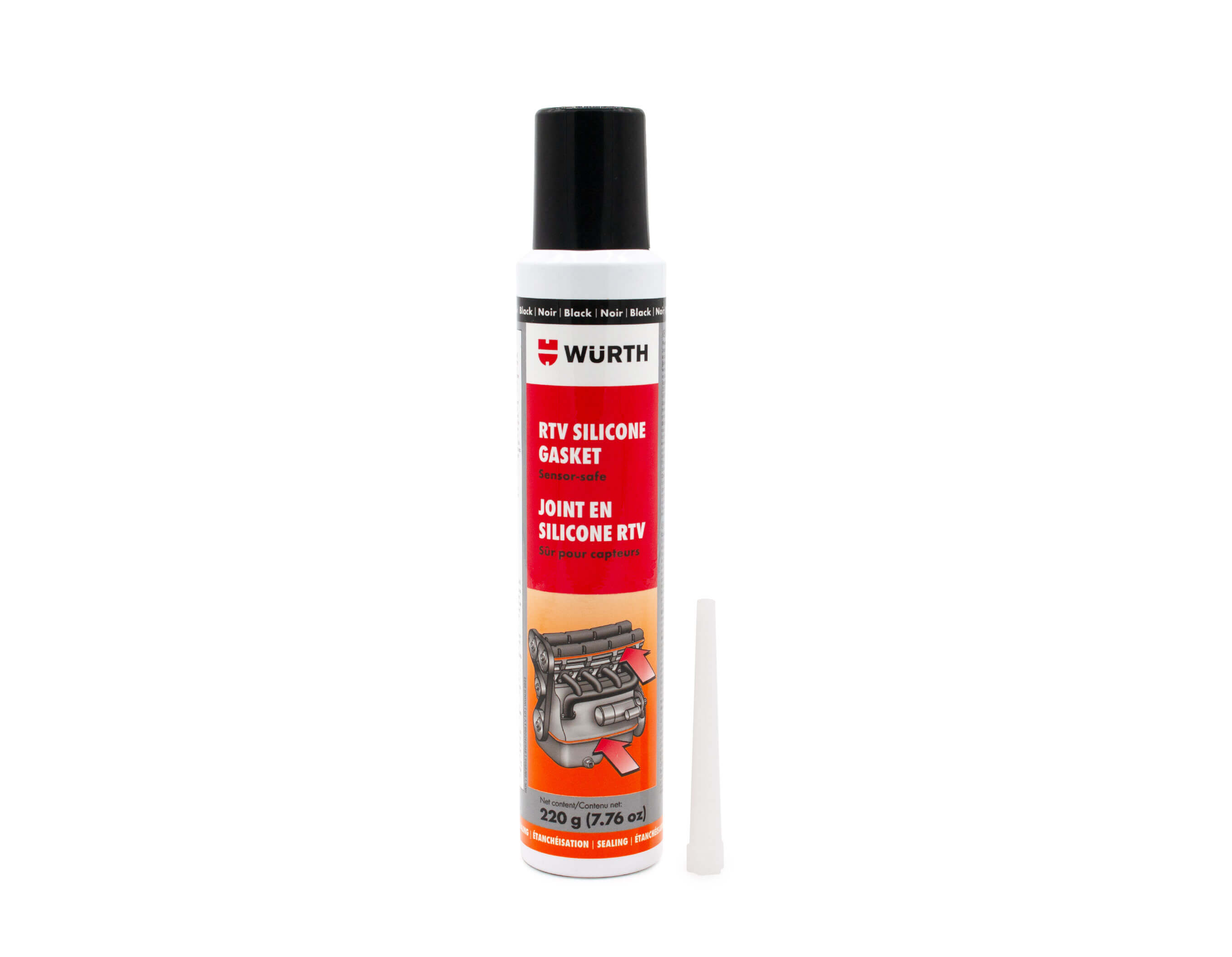 RTV SILICONE GASKET BLACK 220G