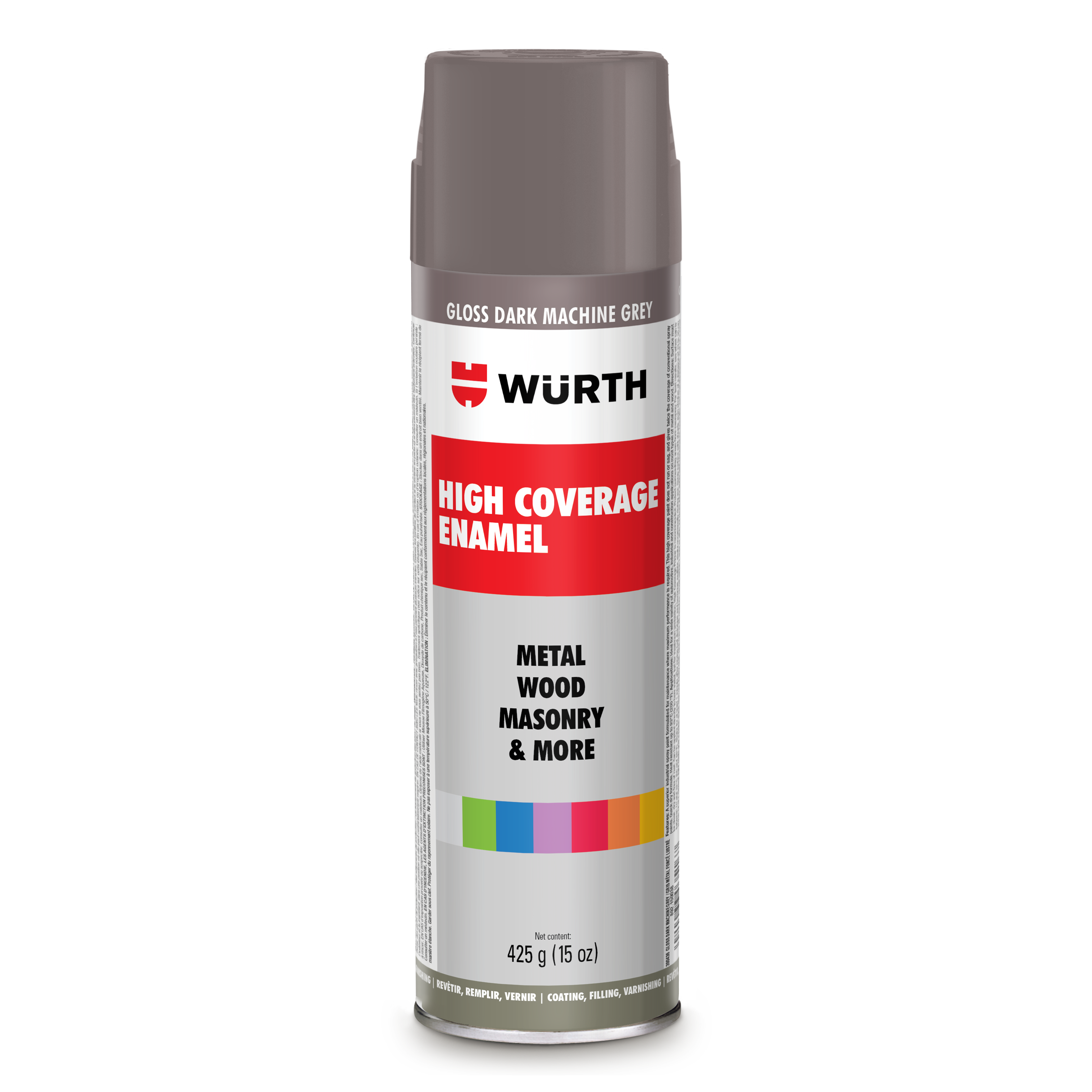HIGH COVERAGE ENAMEL - DARK MACHINE GREY 425G