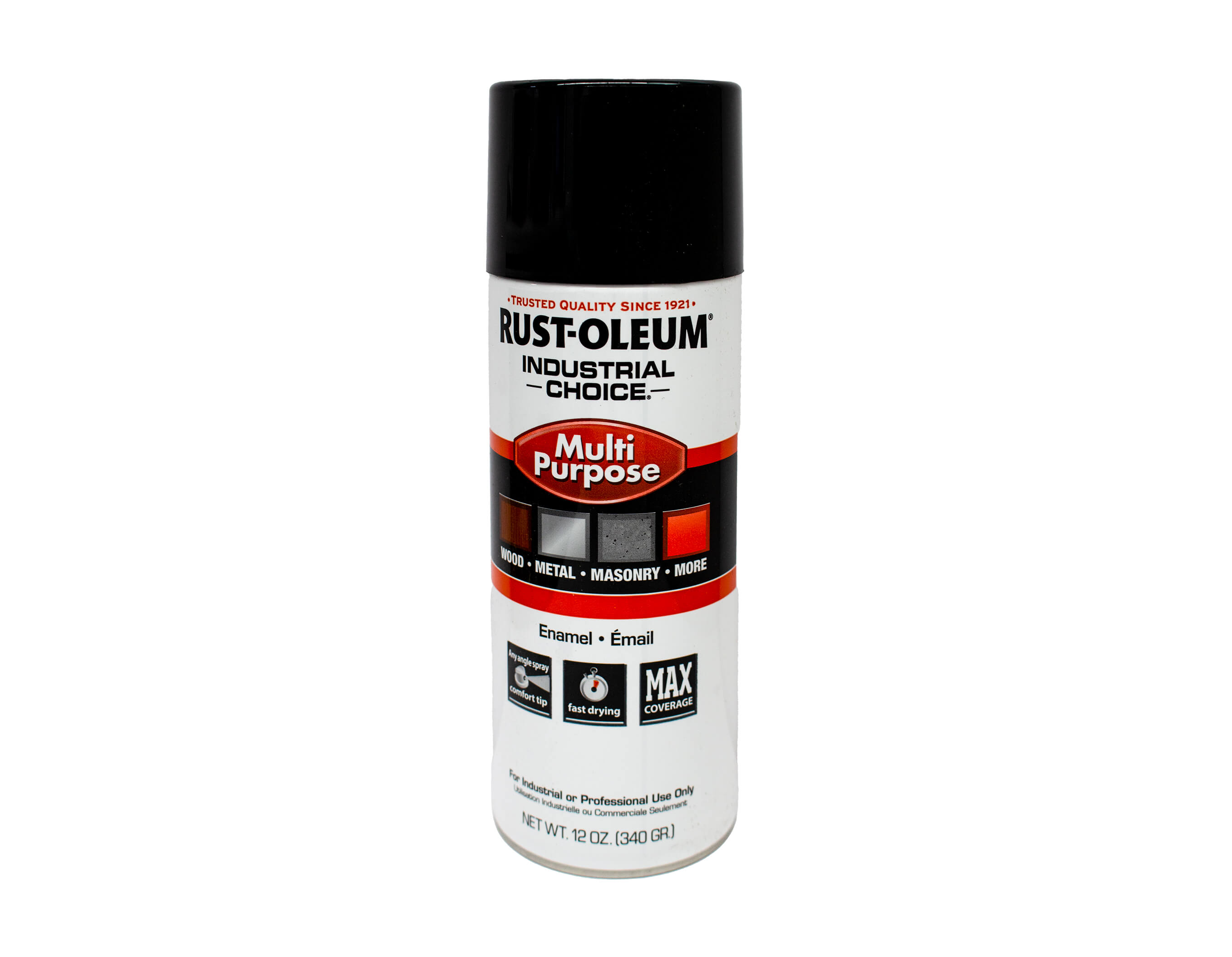 IC1600 Multi-Purpose Enamel Gloss Black 340g