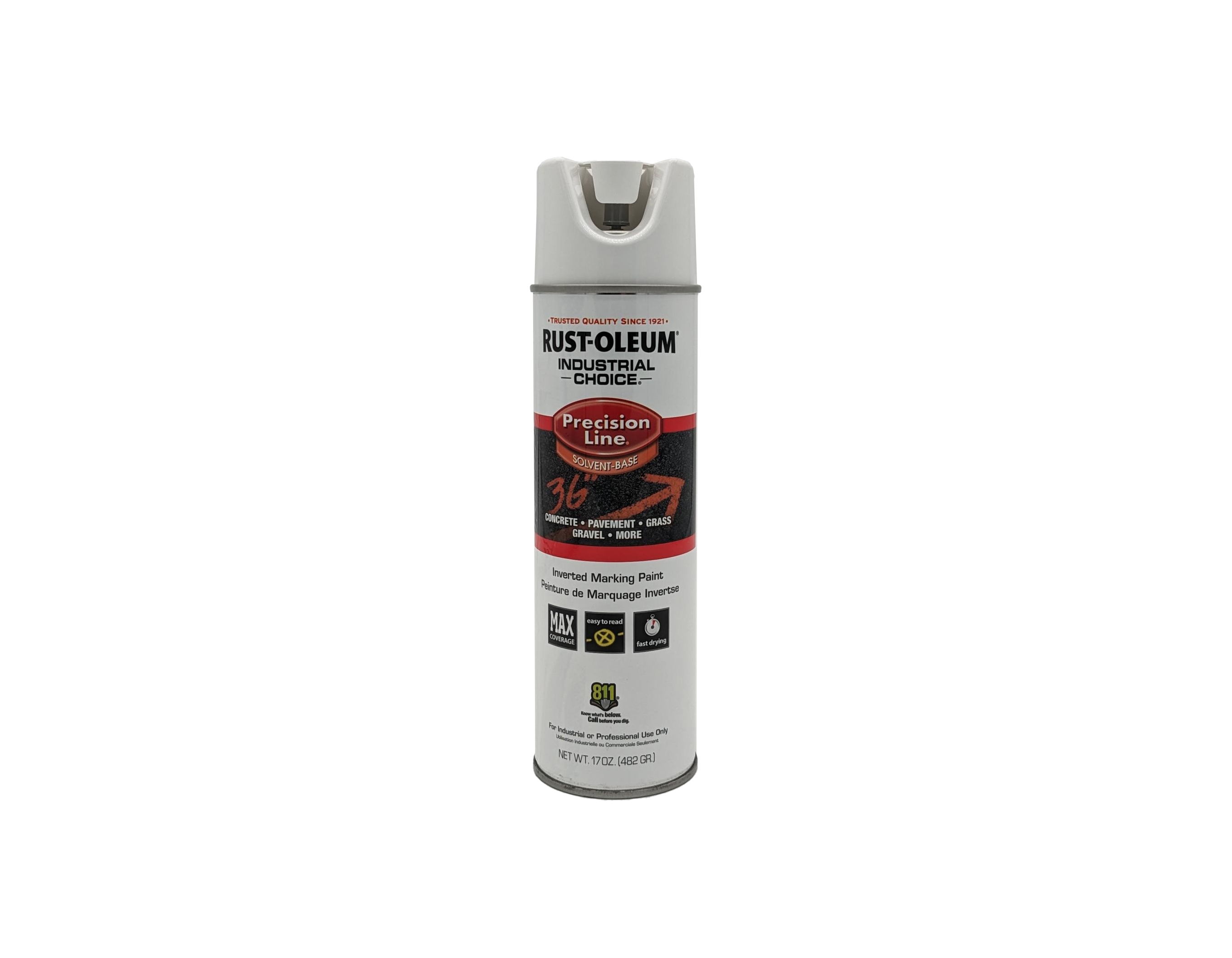 Precision Line Inverted Marking Paint WHITE 17OZ