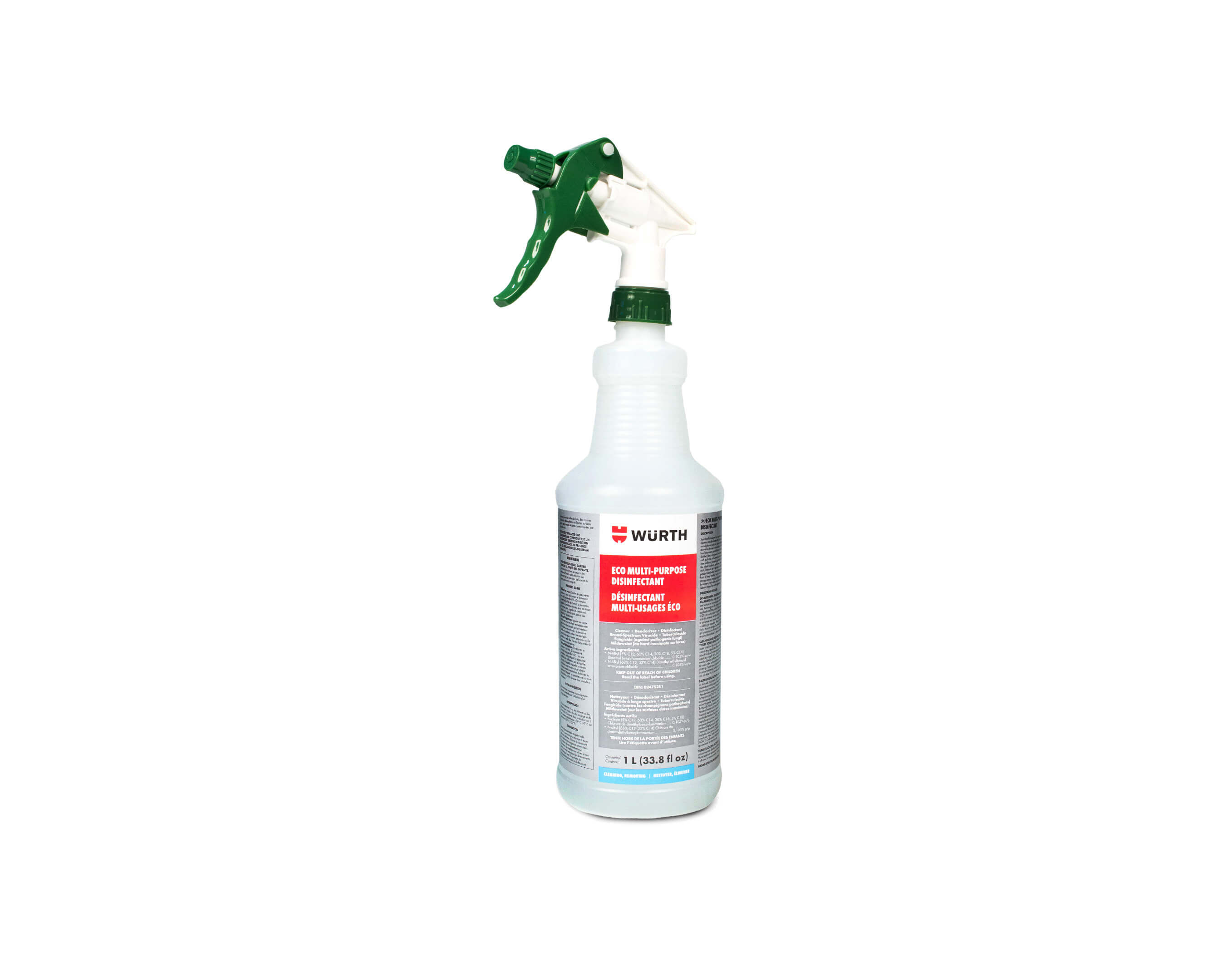 Spray désinfectant rapide, 1 litre - Virtus group - Paniers et Accessoires  - référence KDBCDES1L - Stock-Direct CHR