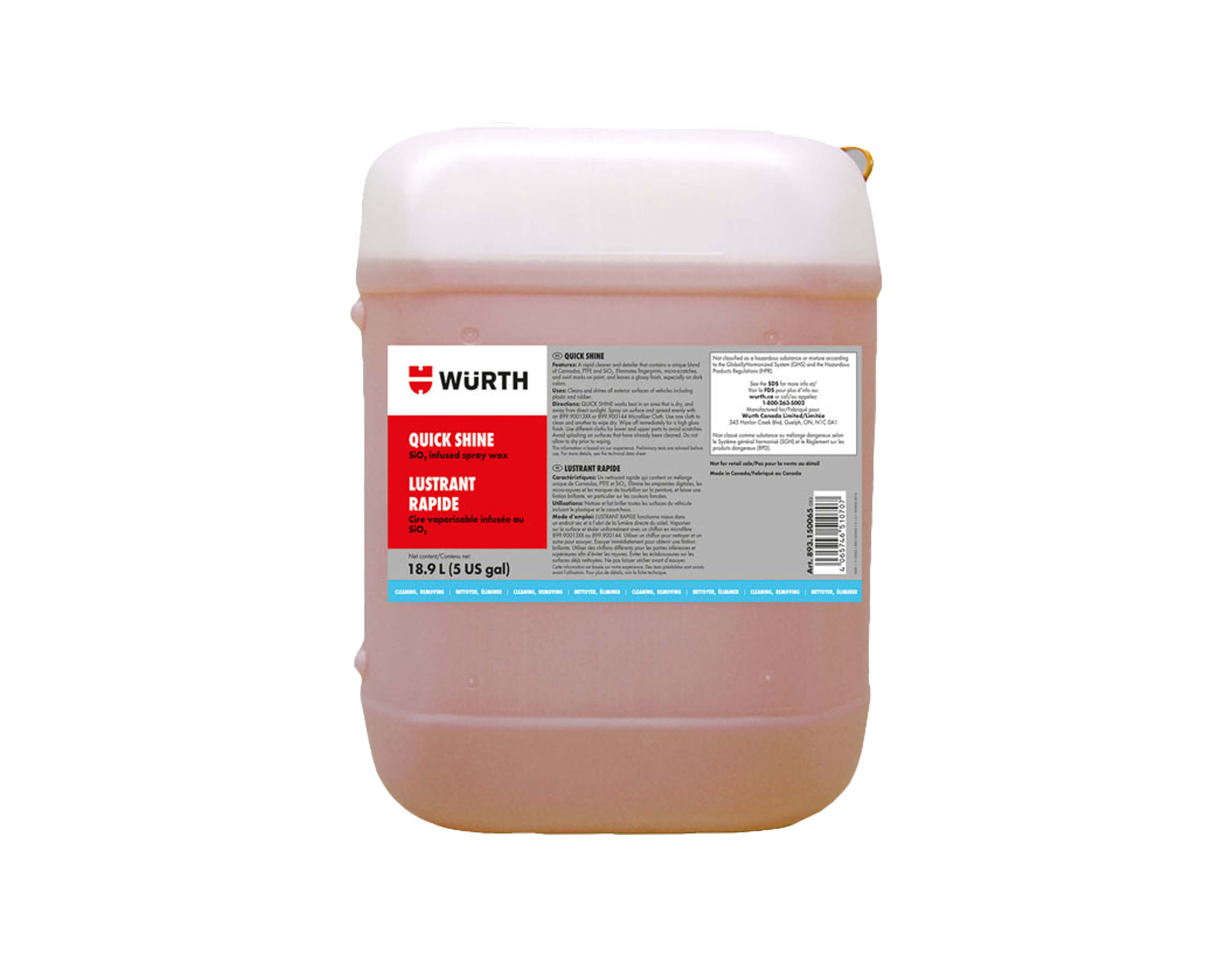 Sio2 Infused QUICK SHINE, SiO2 Infused, 18.9 L 893.150065