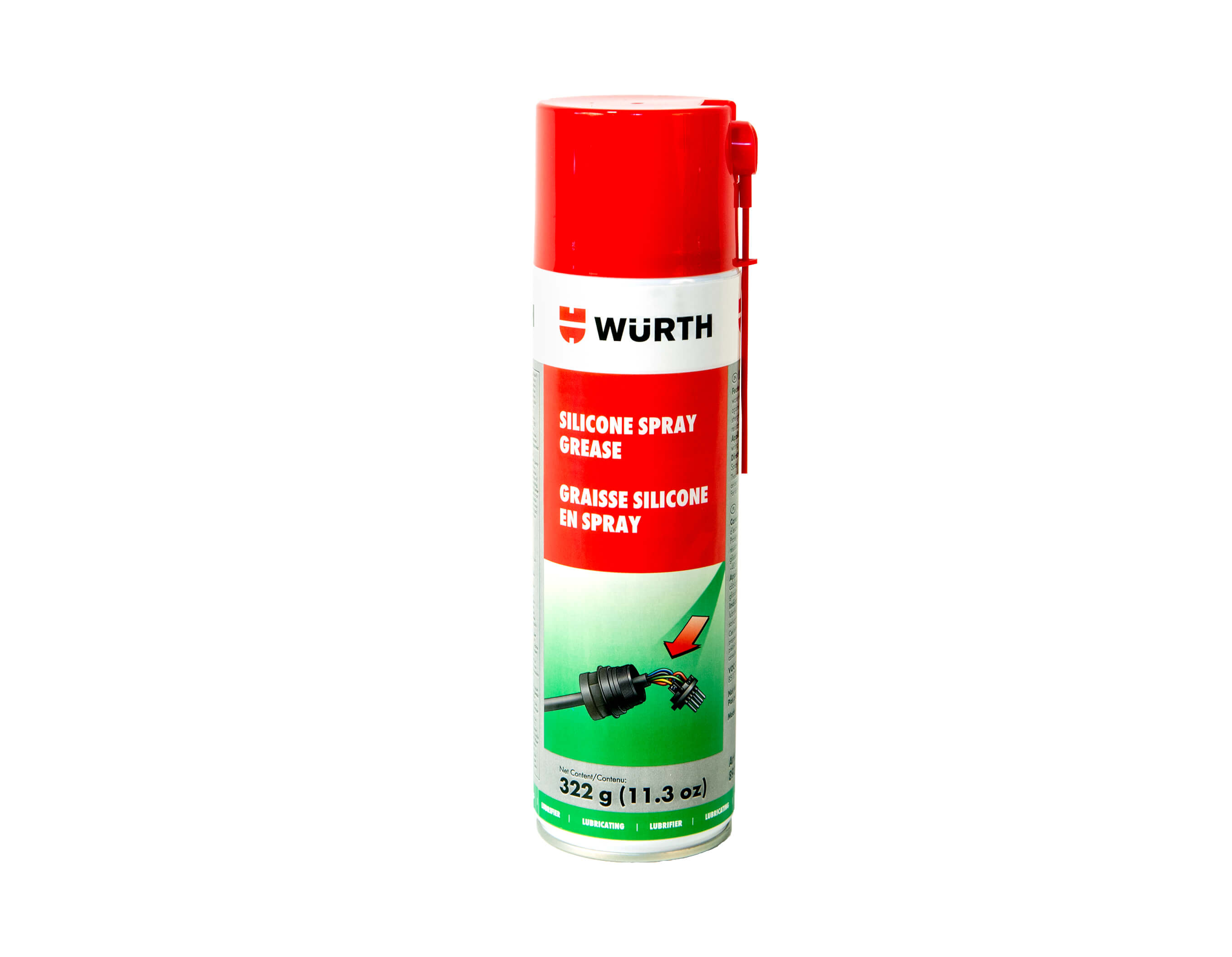 Wurth 0893223 Graisse au silicone spray transparent : : Auto et  Moto