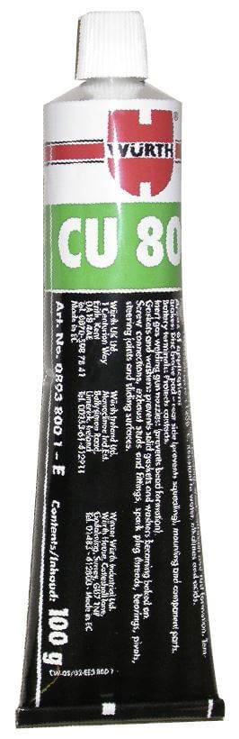 Cu-800 antiaferante grasa de cobre en tubo 100g