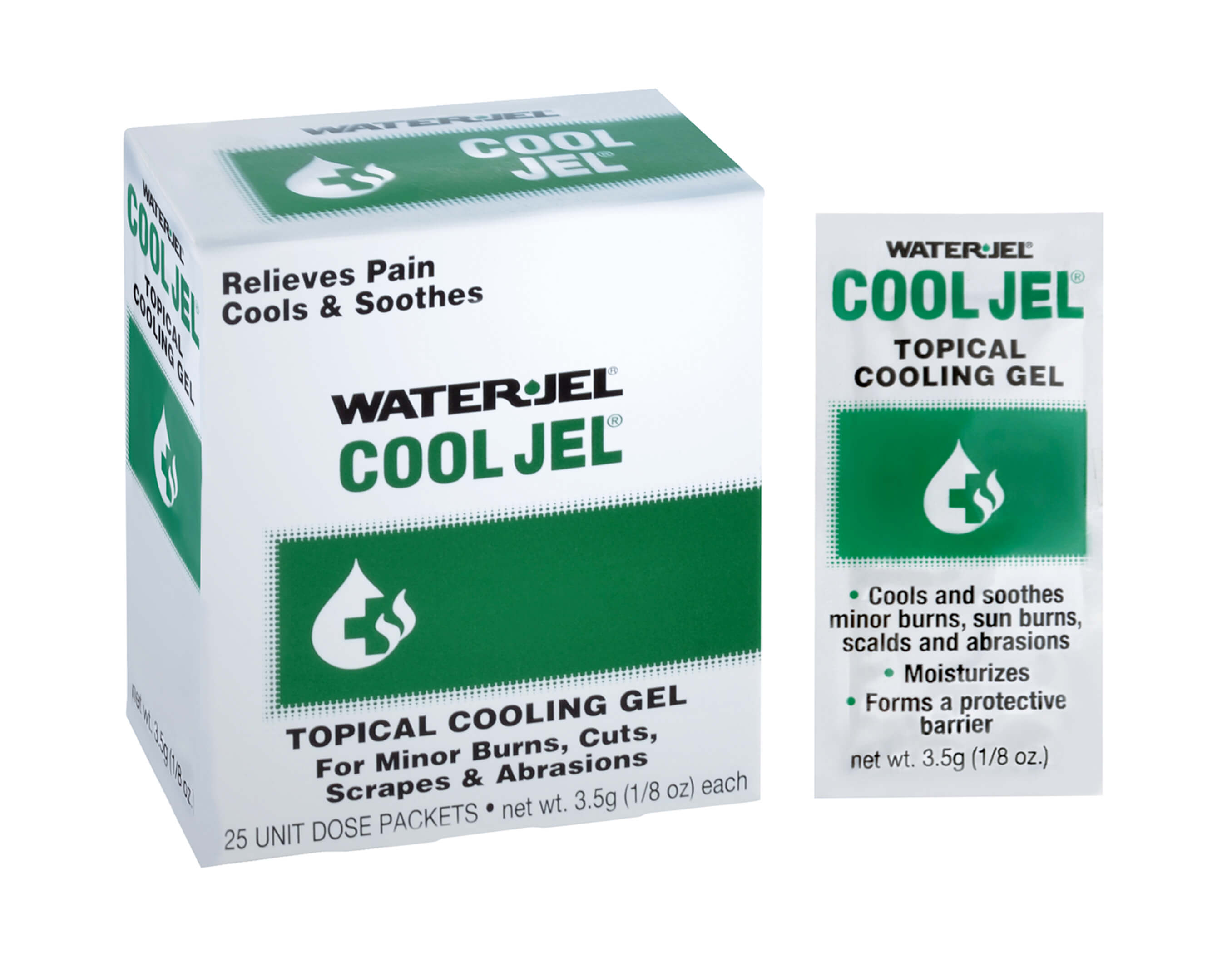 Topical Cooling Gel Sachets 3.5ml 1/8 oz - 25/box