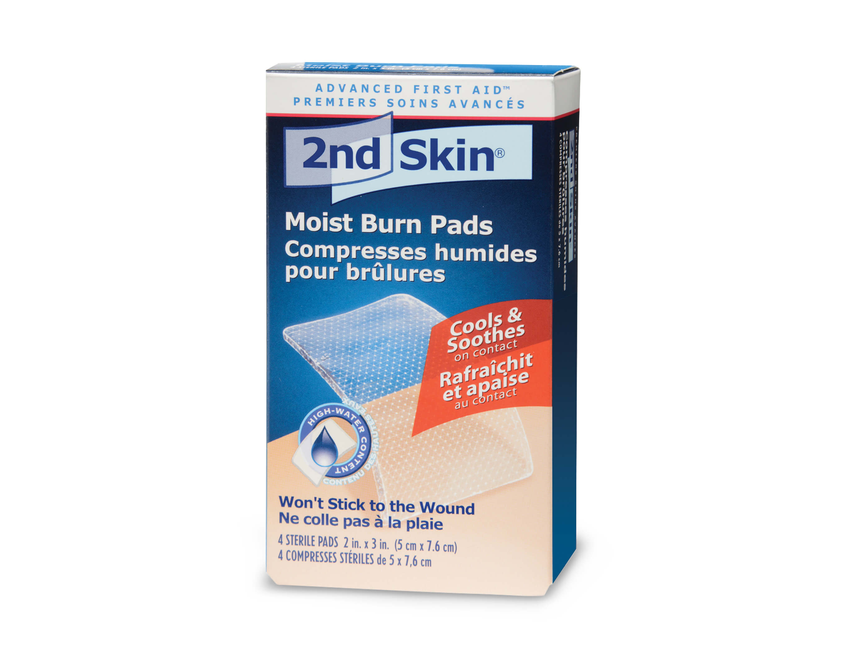 SECOND SKIN® MOIST BURN PADS 5.1 X 7.6 CM 4/BOX