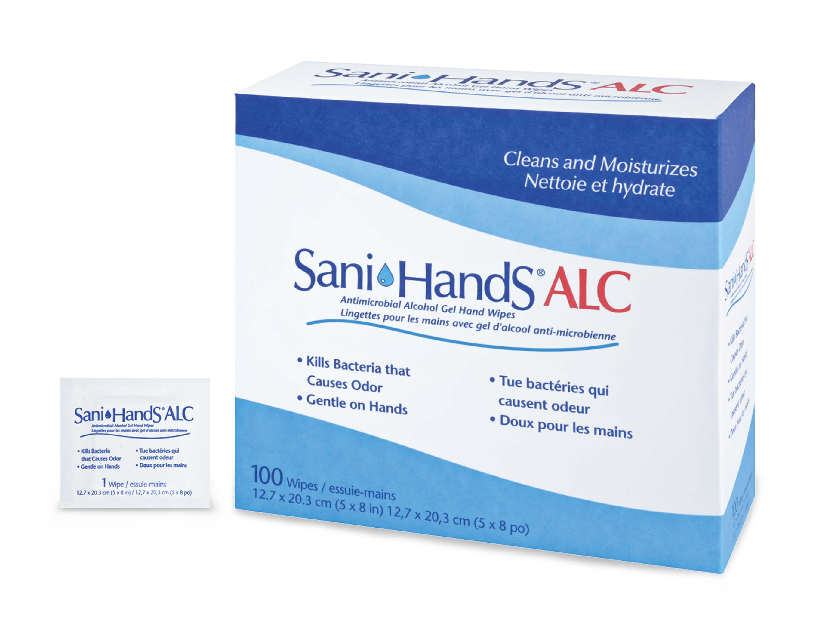 HAND CLEANSING TOWELETTES ANTIMICROBIAL 100/BOX
