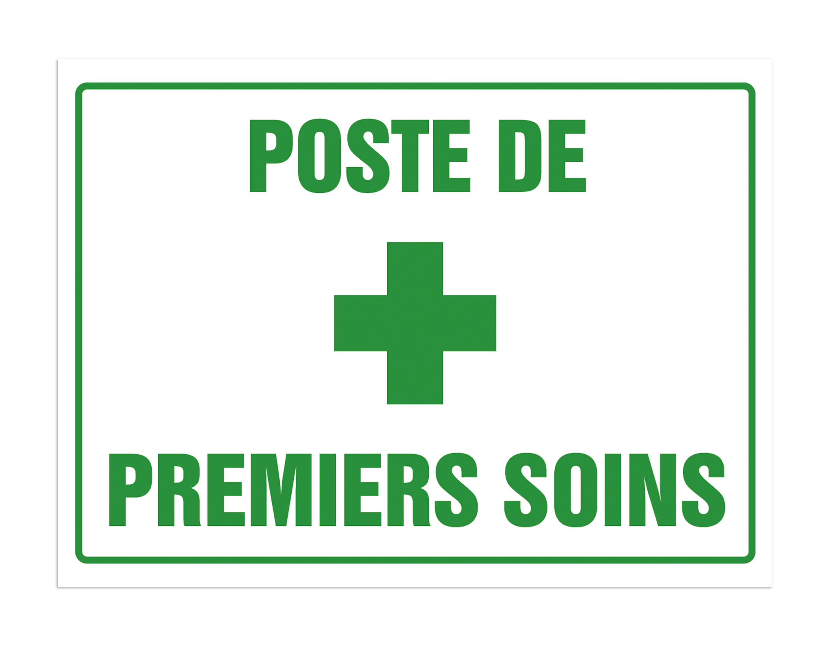 FIRST AID STATION SIGN - FRENCH