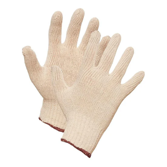 COTTON/POLY STRING KNIT GLOVE SZ L