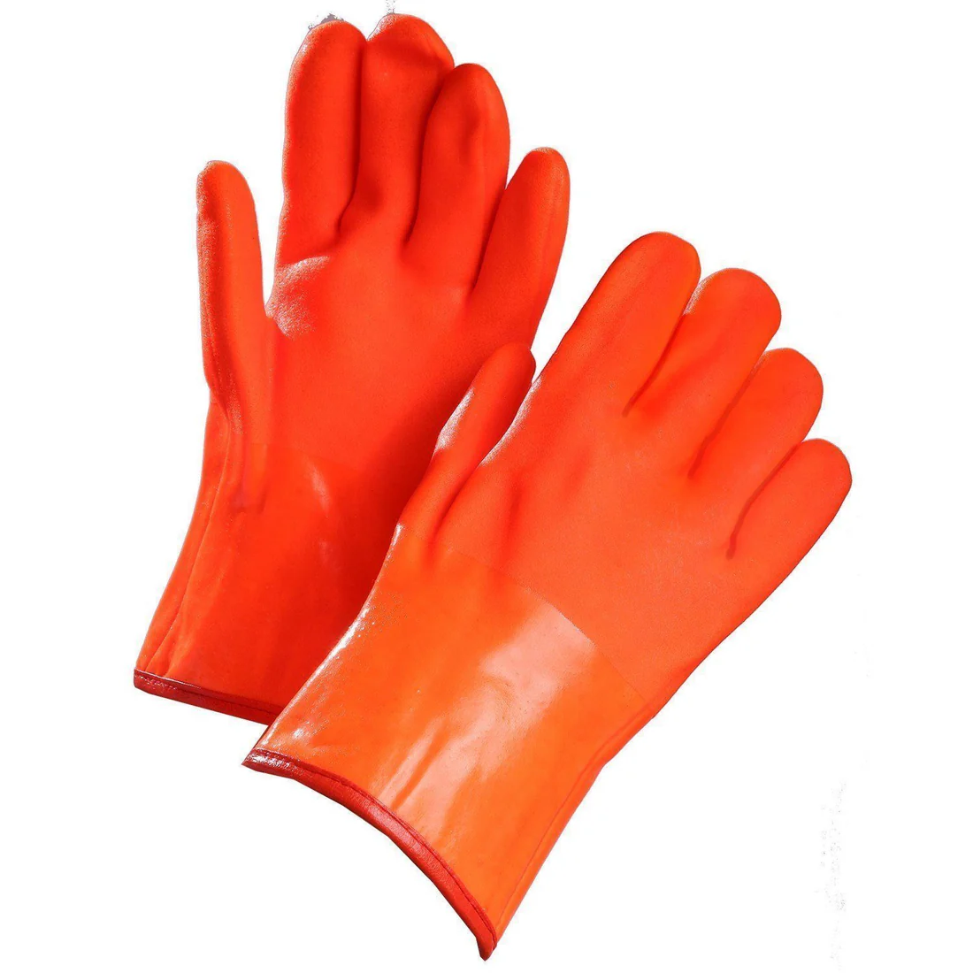 ORANGE PVC 12" GAUNTLET CUFF O/S