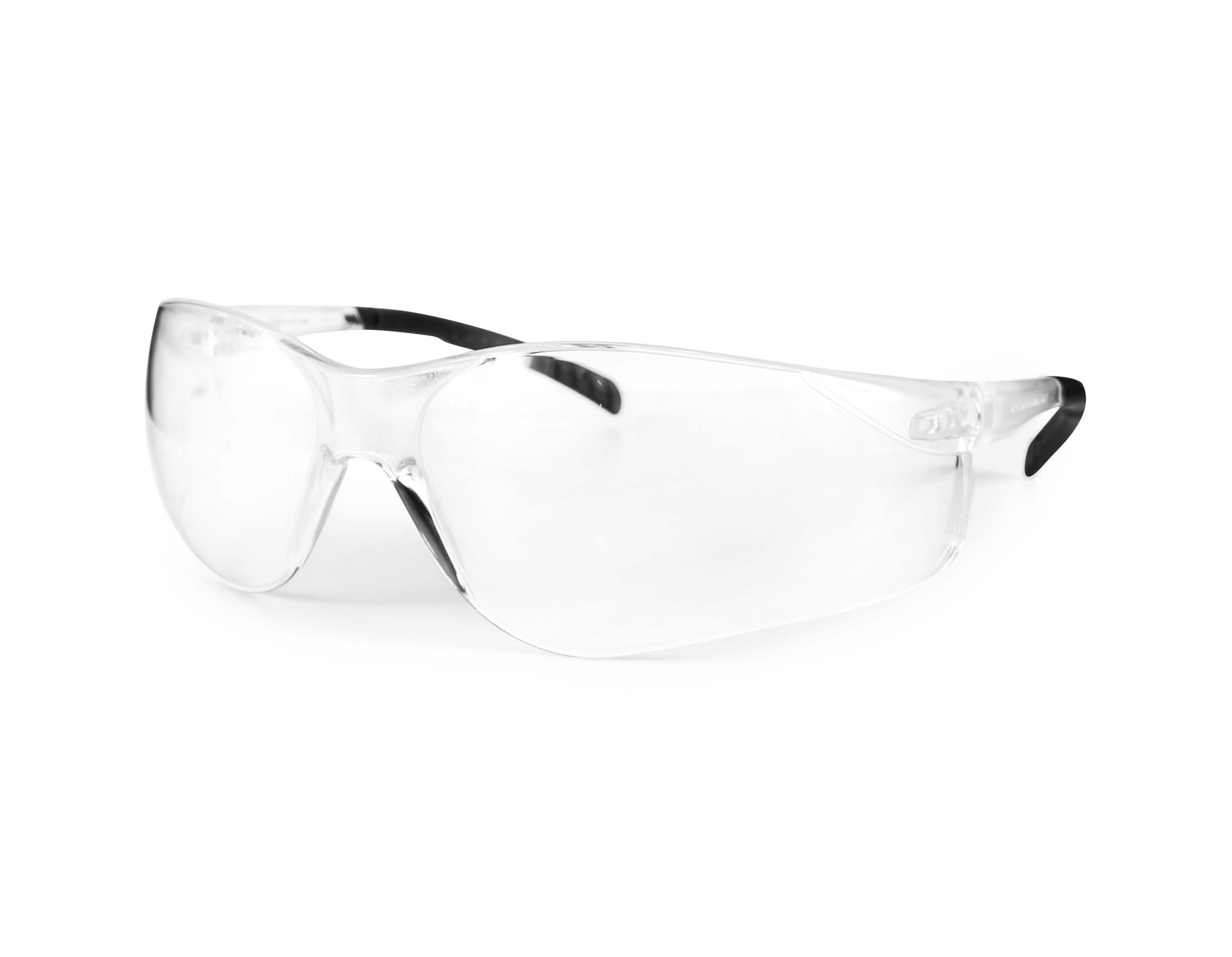 FISSION SAFETY GLASSES - BLK TMPL/CLEAR LENS