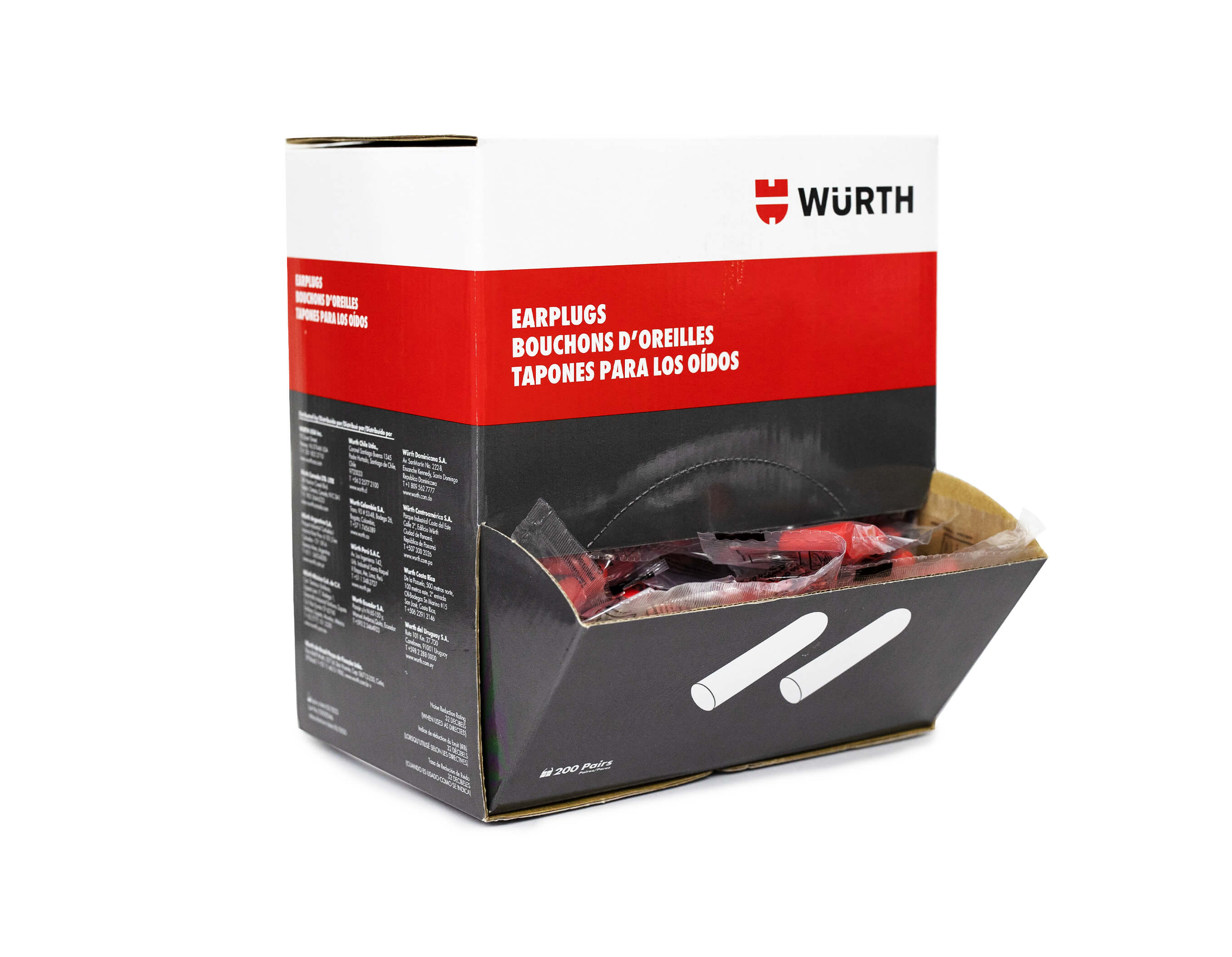 WURTH EAR PLUGS - 200/BOX