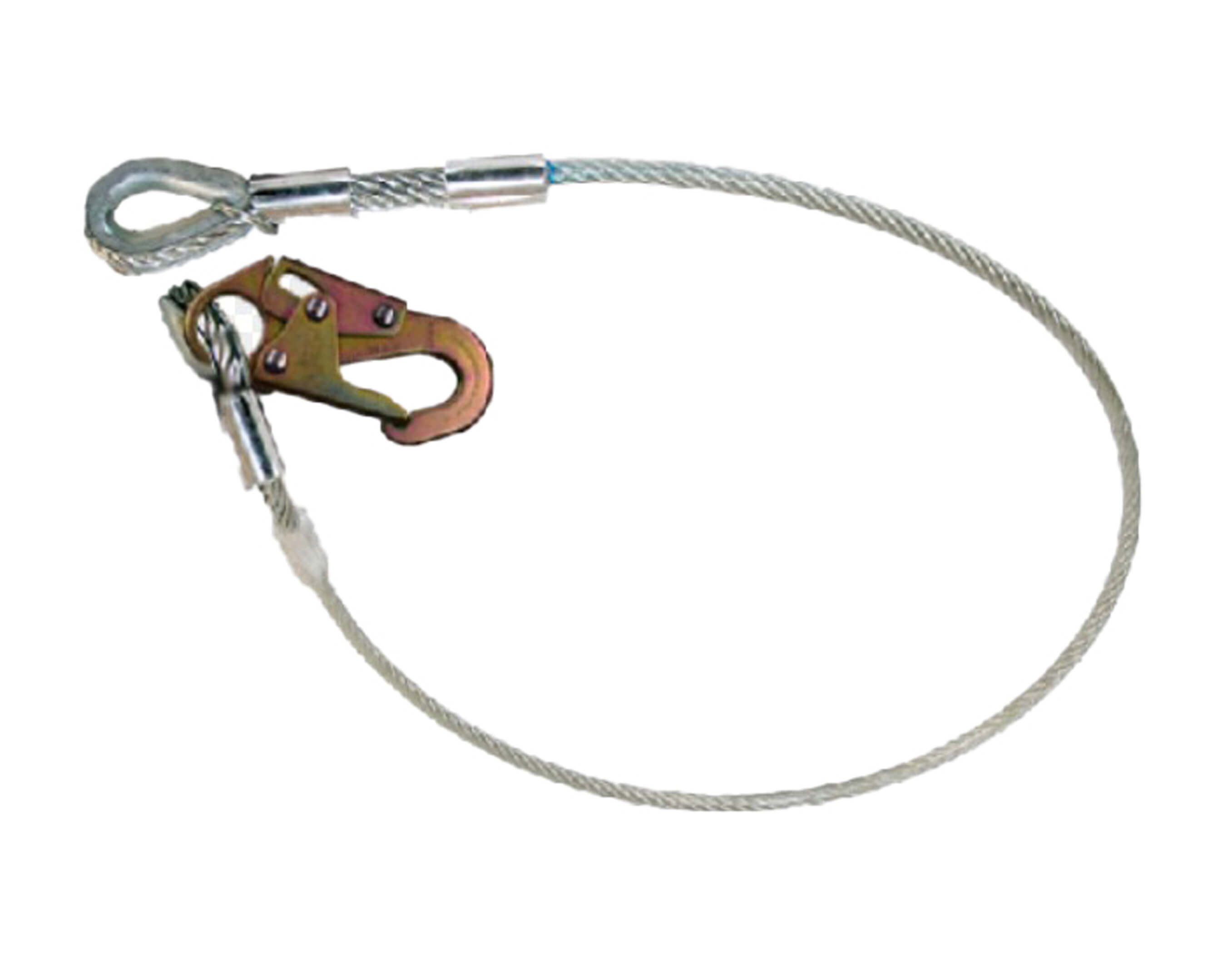 CABLE LANYARD WITH THIMBLE END