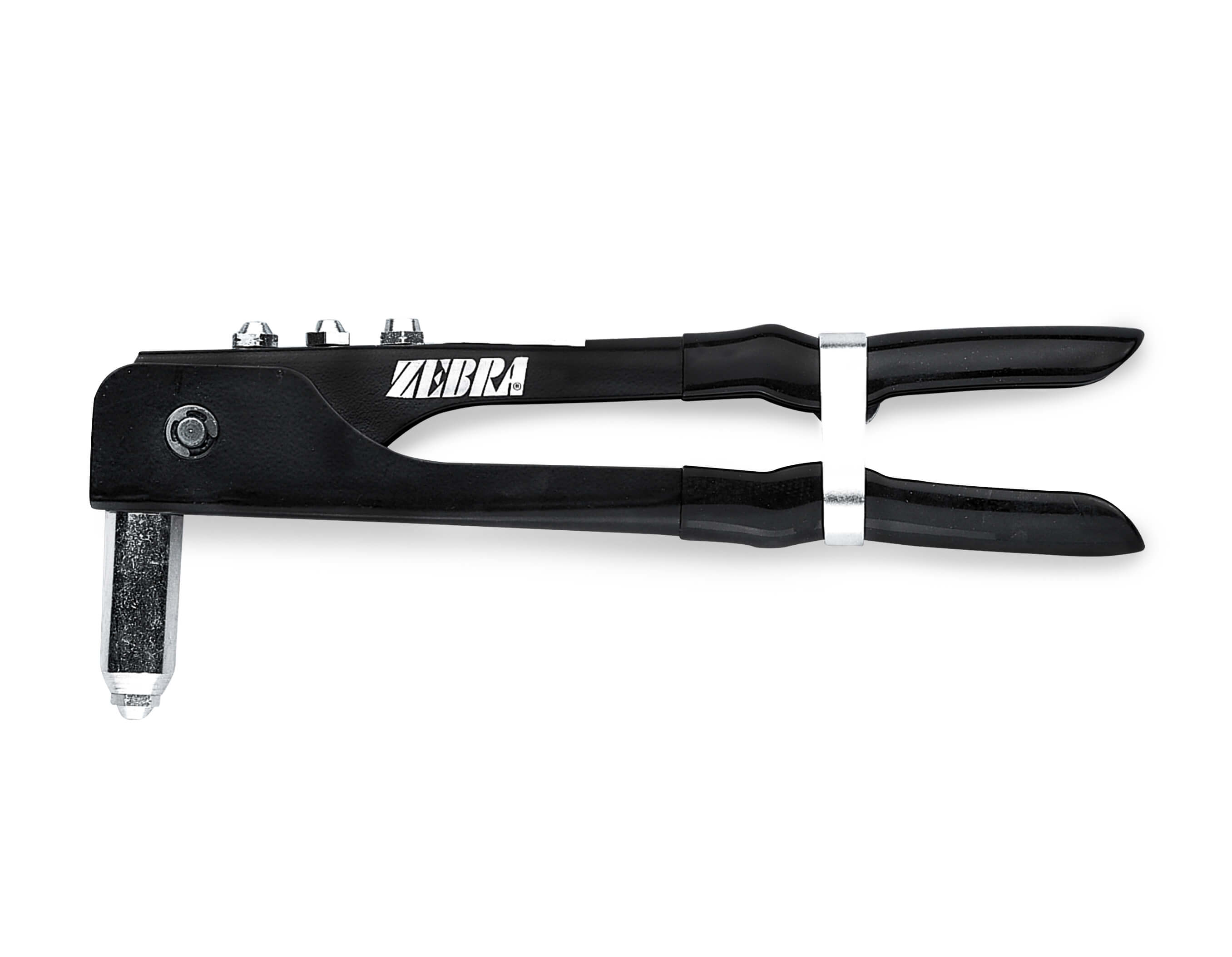 Hand-held rivet pliers ZEBRA with long chuck