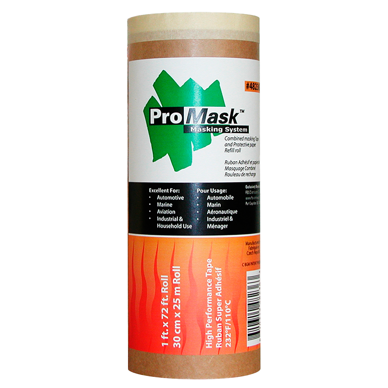 PRE-TAPED MASKING PAPER 12"