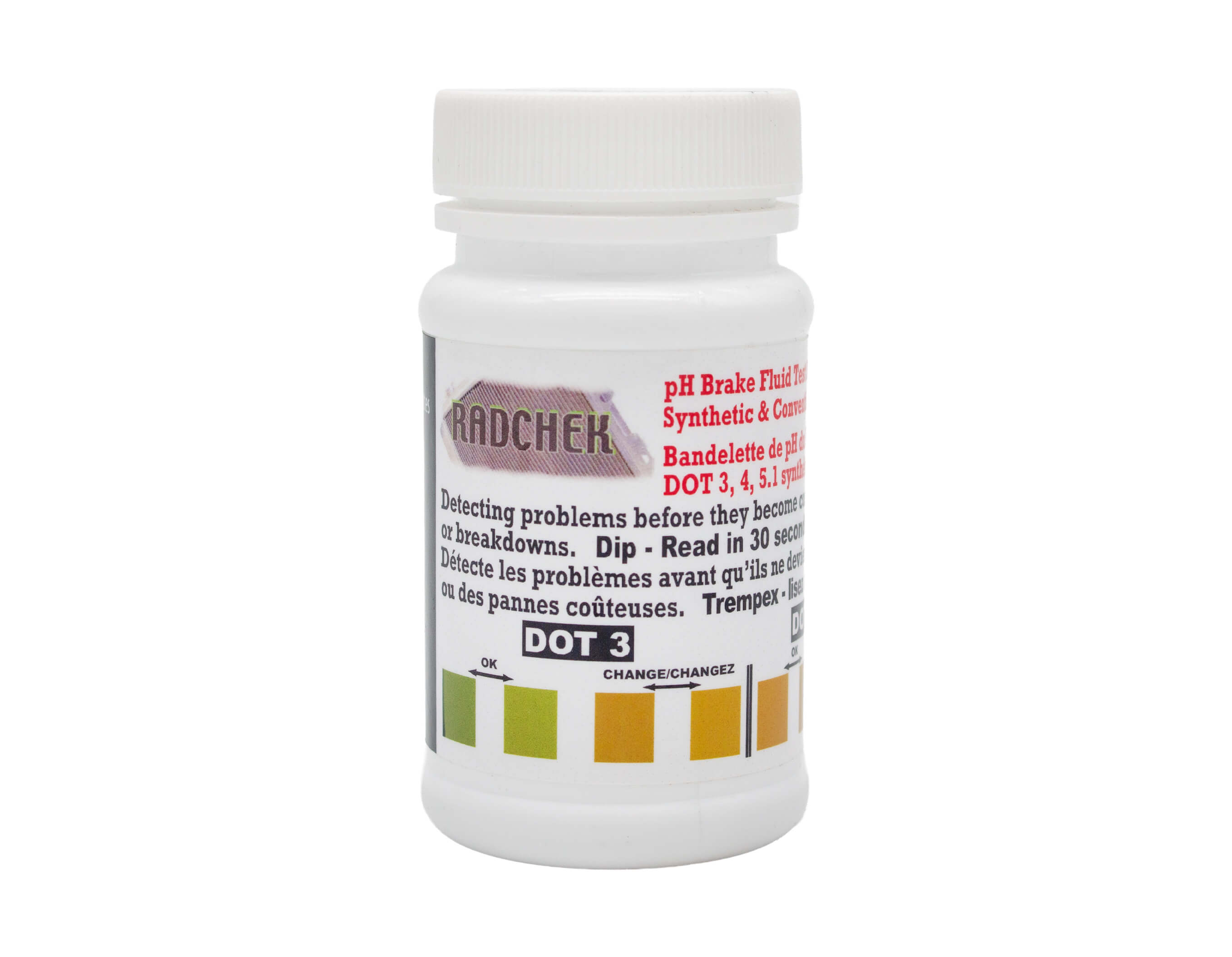 RADCHEK BRAKE FLUID PH TEST STRIP 70/PK
