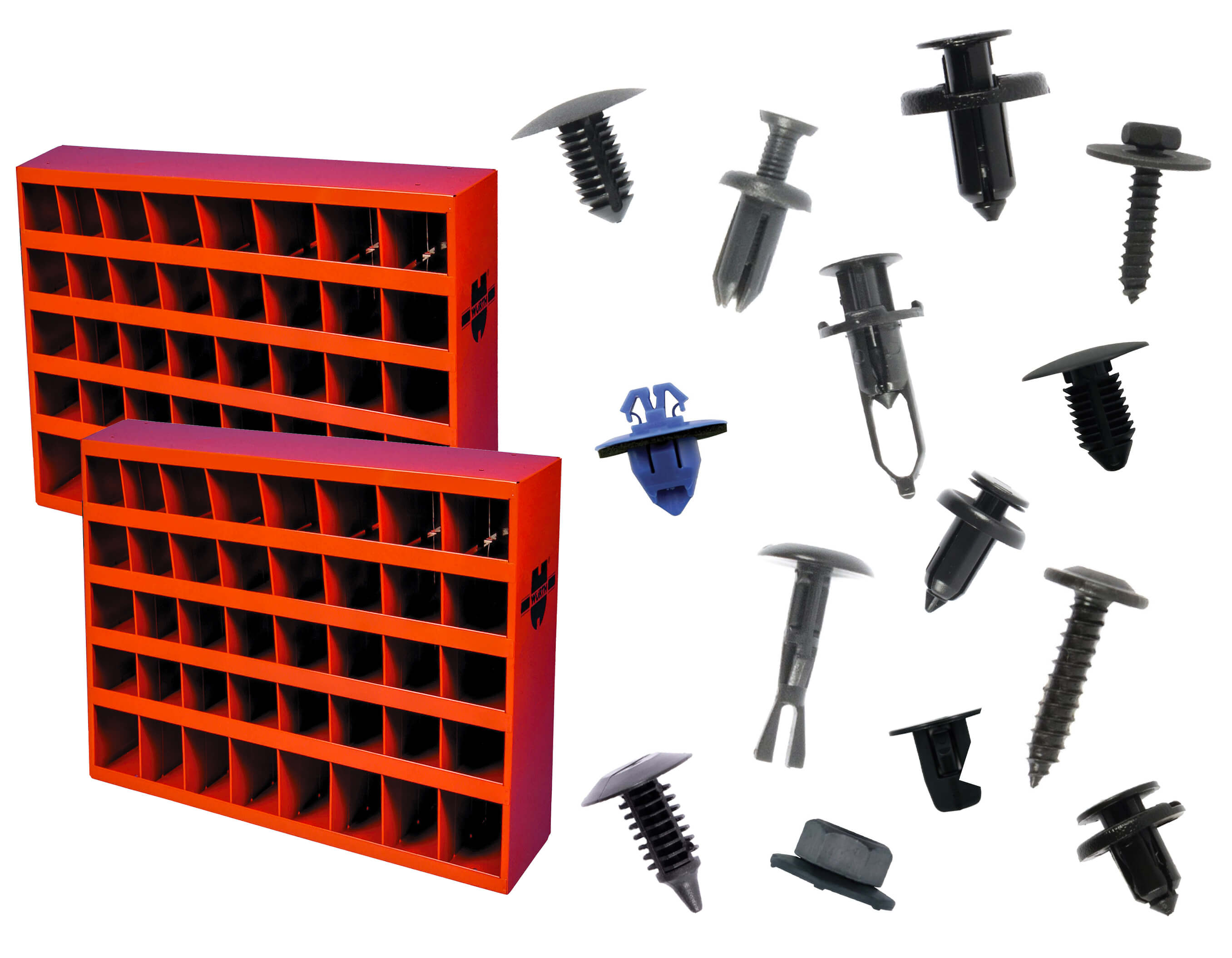 TOP 80 CLIPS W. 40 COMPART. BIN 2605PCS 965.80