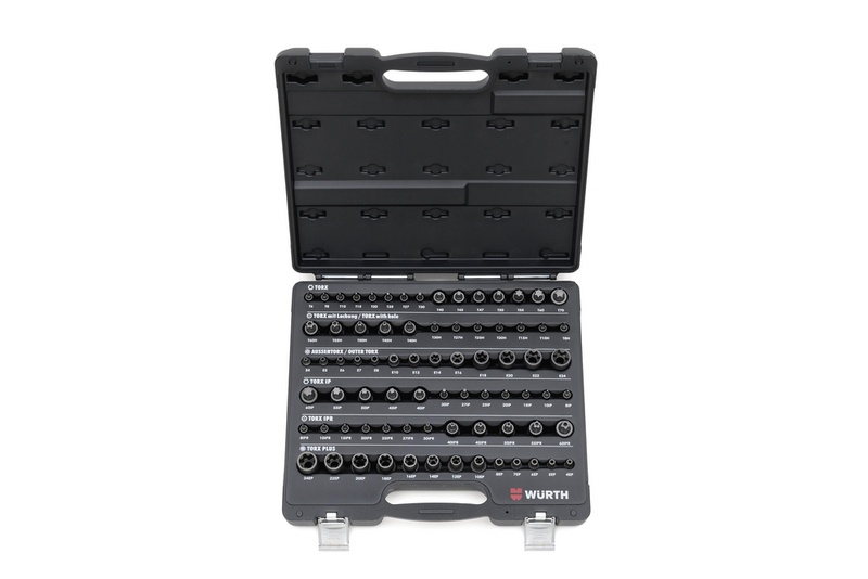 Set of socket wrenches and Torx bits 77pc