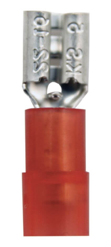 18-22 HEAVY DUTY FEM SPADE M RED INSUL (M4.8) 600V