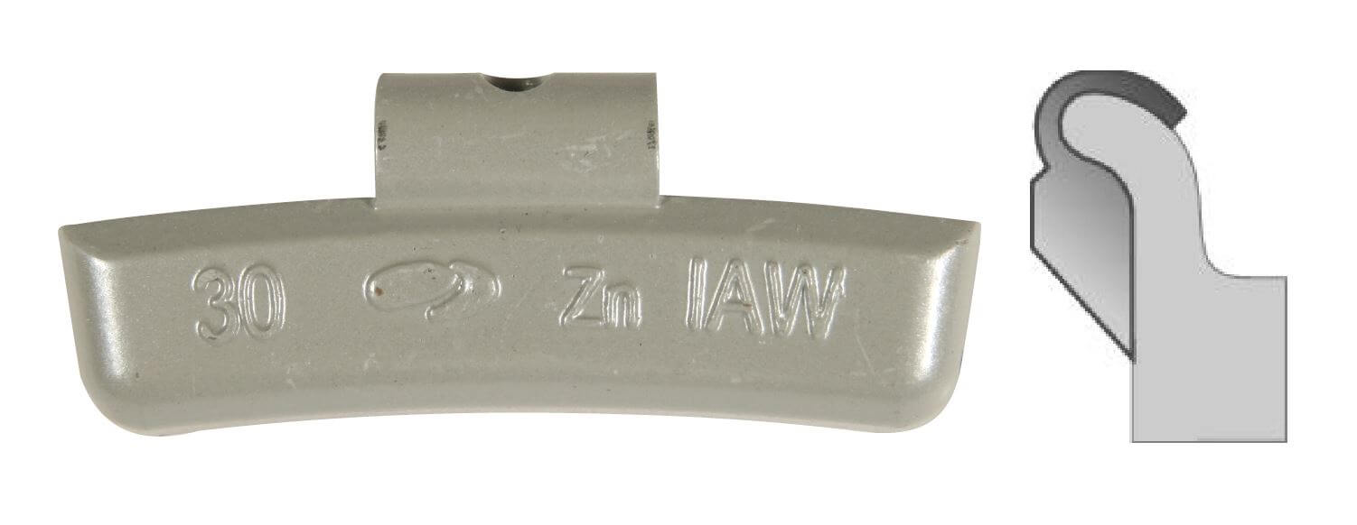 IAW WHEEL WEIGHT COATED ZINC 10GR.