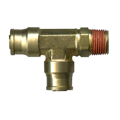 PCDOT71SW-4A A.B. PUSH SWIVEL TEE 1/4TX1/8P SWX1/4T