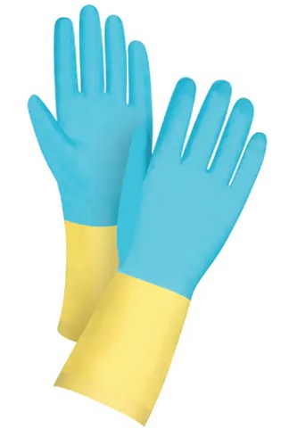 DIPPED CHEMICAL RESISTANT GLOVES SIZE 10