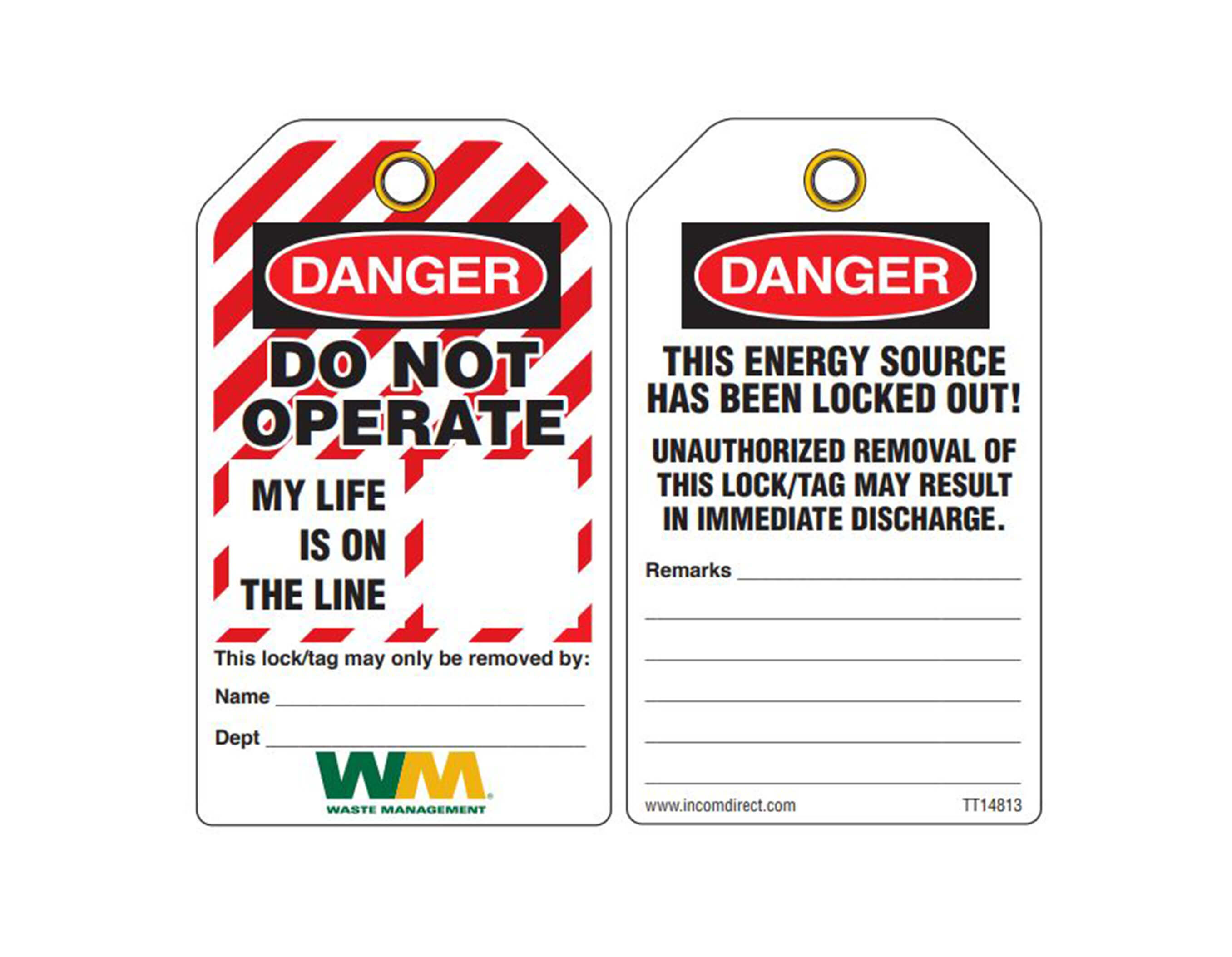 DO NOT OPERATE LOCKOUT TAG ENGLISH WM