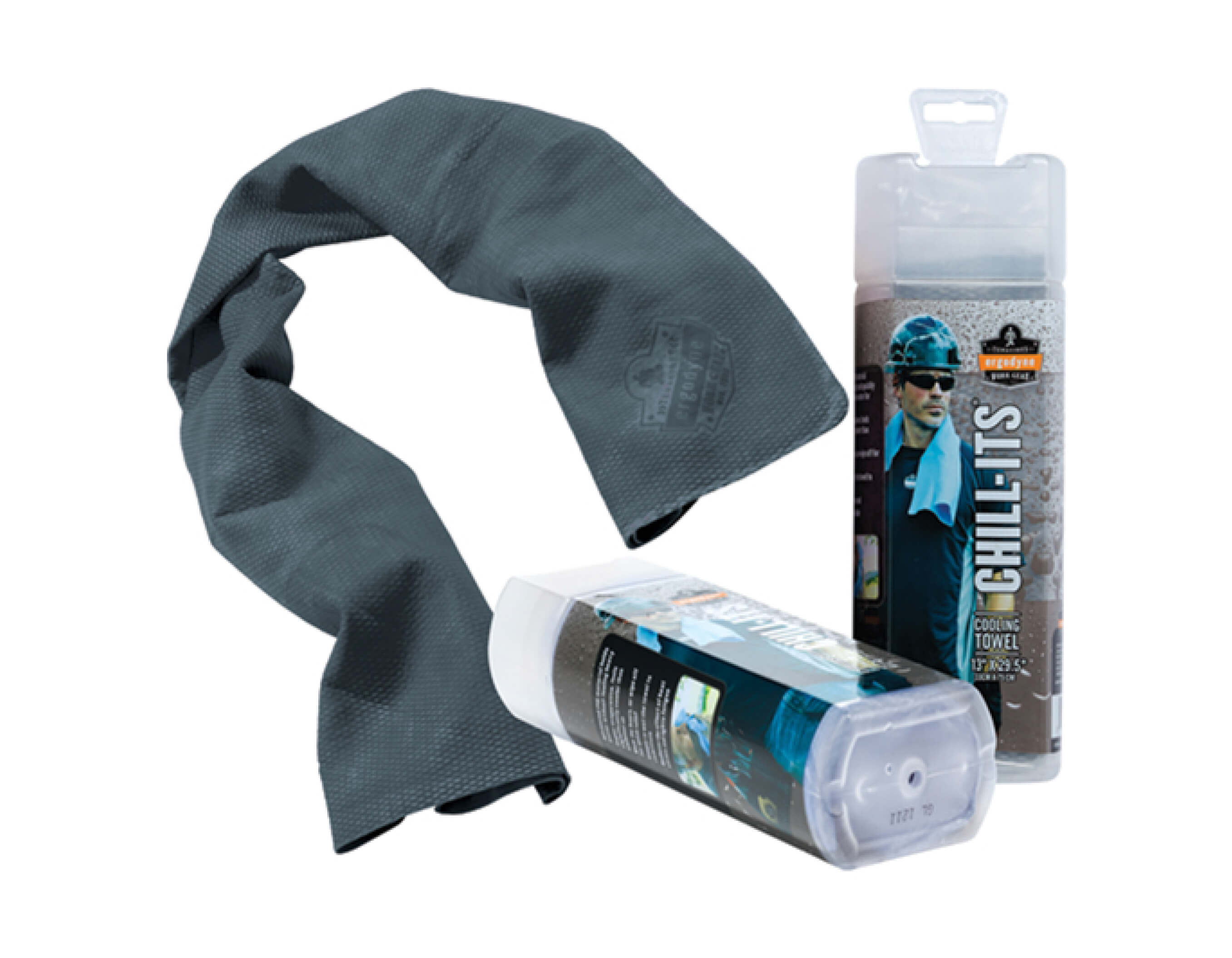 CHILL-ITS EVAPORATIVE COOLING TOWEL, GREY
