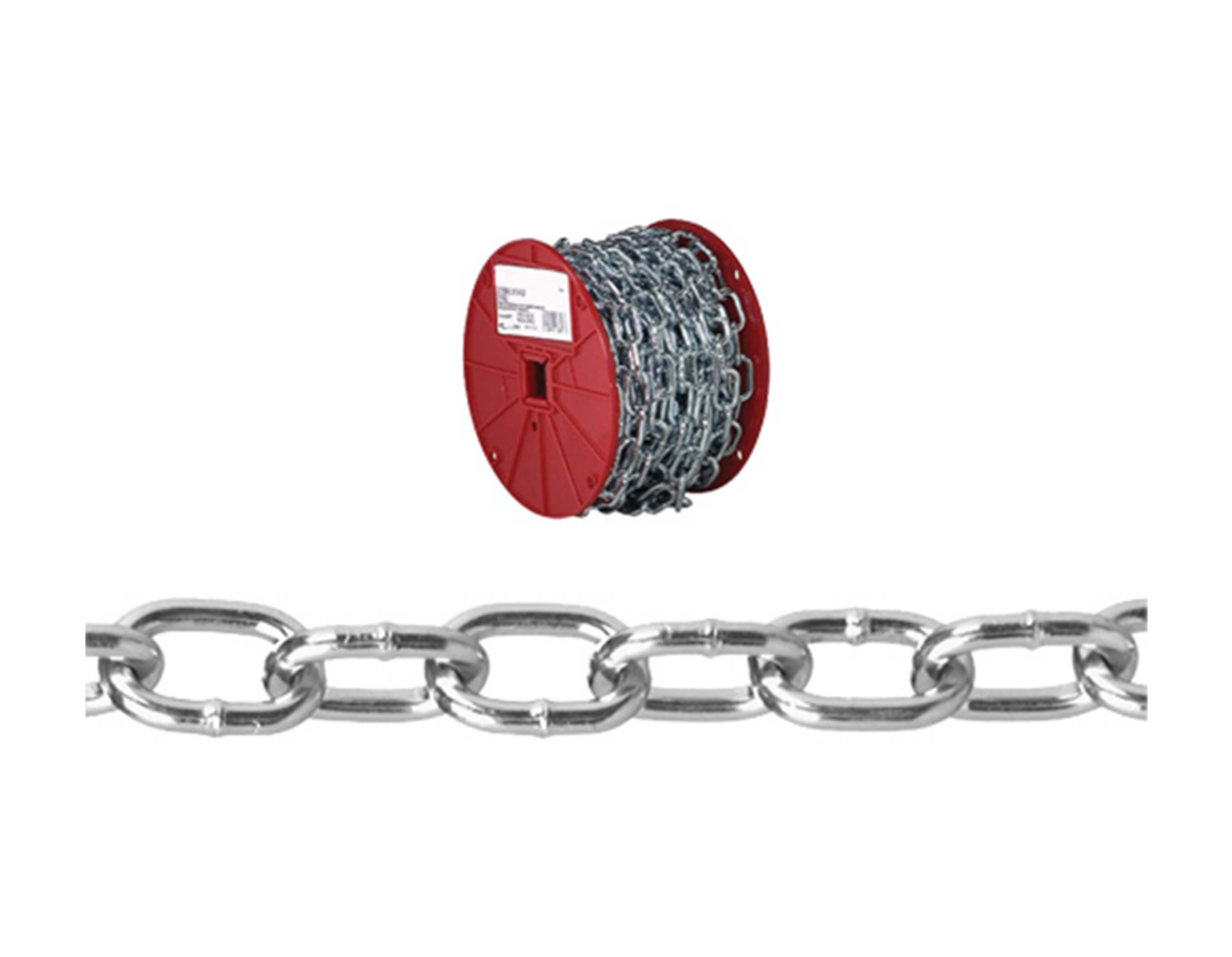 Passing Link Chain 2/0 50FT 450LB Carbon Steel ZP WMN.TPB971