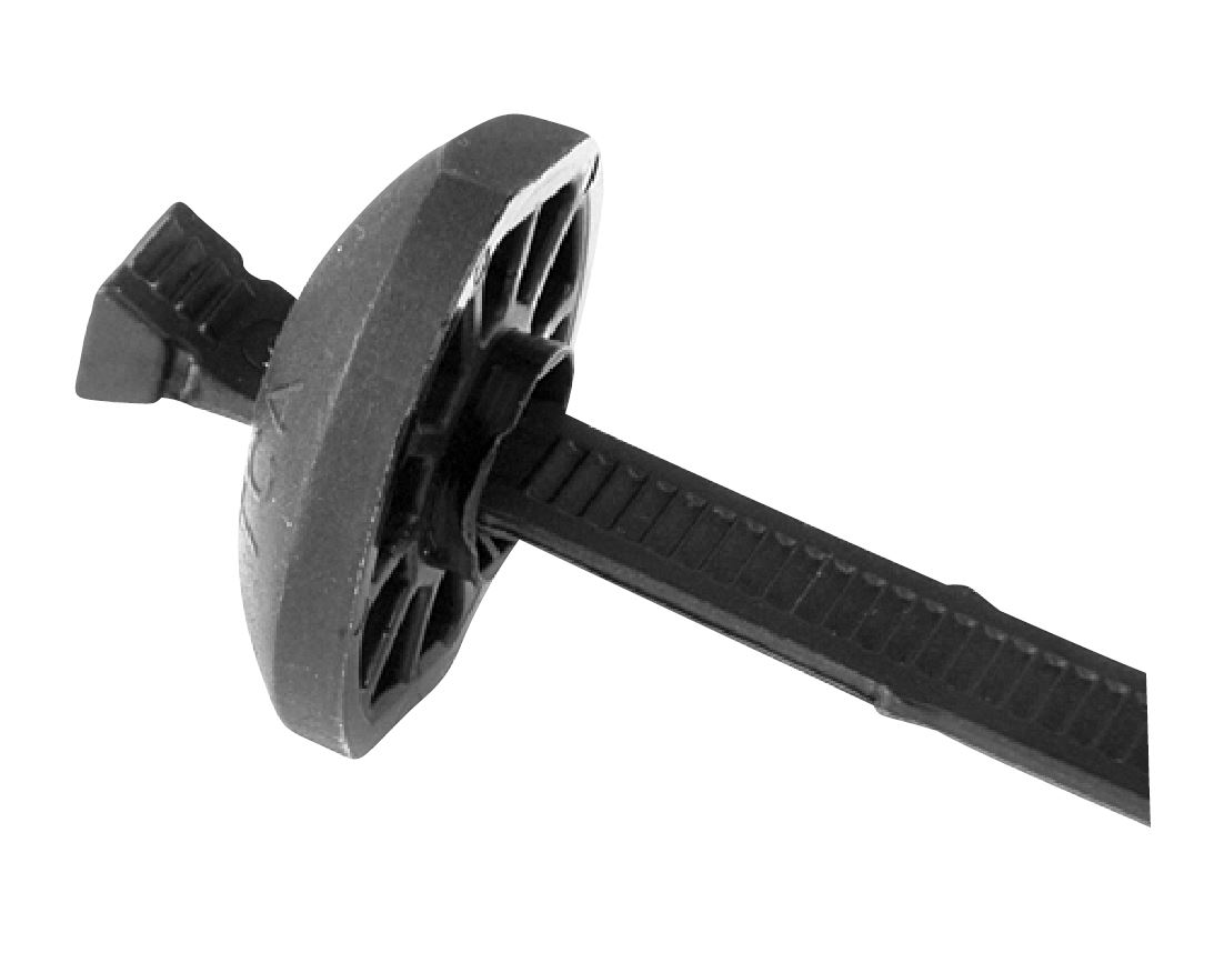 BUTTON HEAD CABLE TIE 9.6" BLK 5.5MM WIDTH