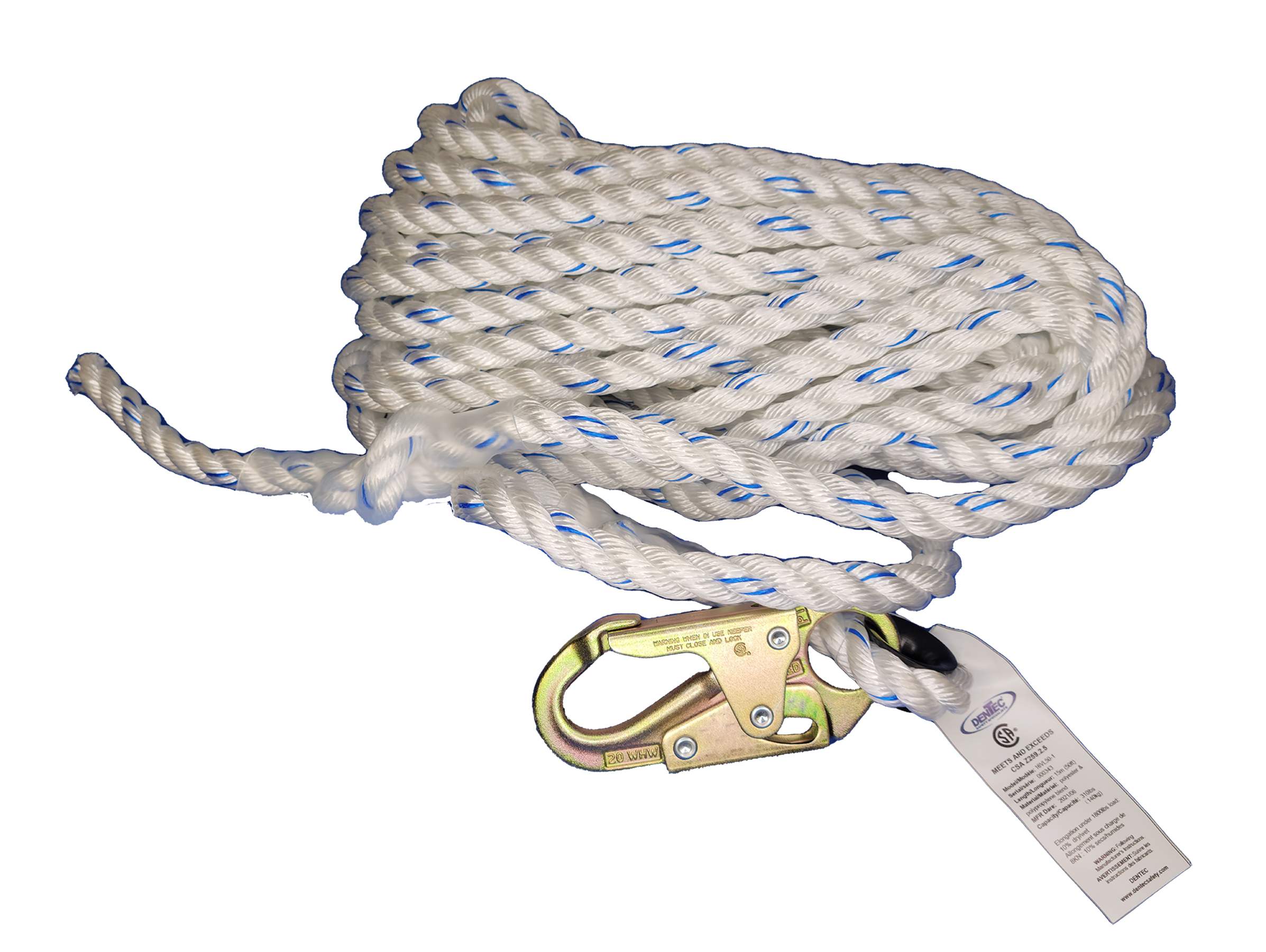 100' LIFELINE WITH REBAR HOOK