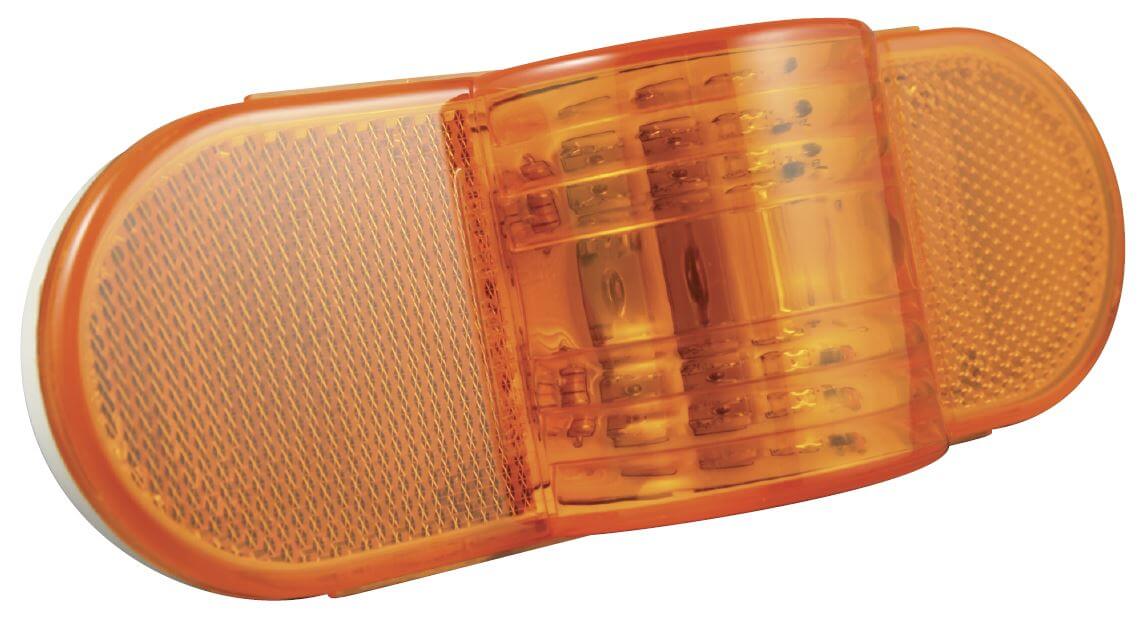 MID TURN LAMP 6-1/2" AMBER 9 DIODE