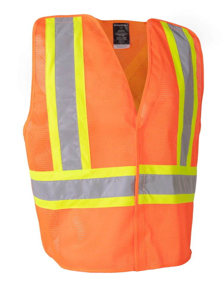 Hi-Vis 5 Pnt Tear-Away Vest Orng L/XL