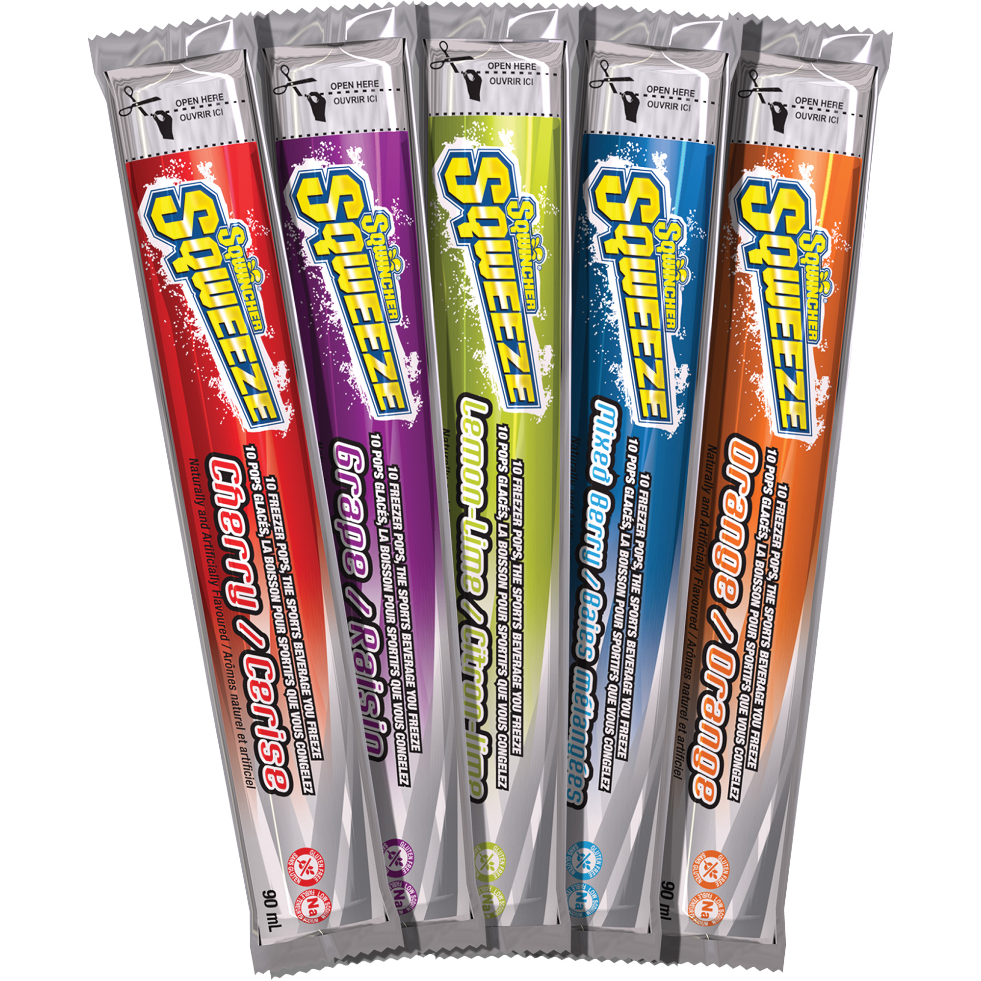 SQWINCHER FREEZER POPS 3OZ ASSORTED FLAVOR 10/PKG