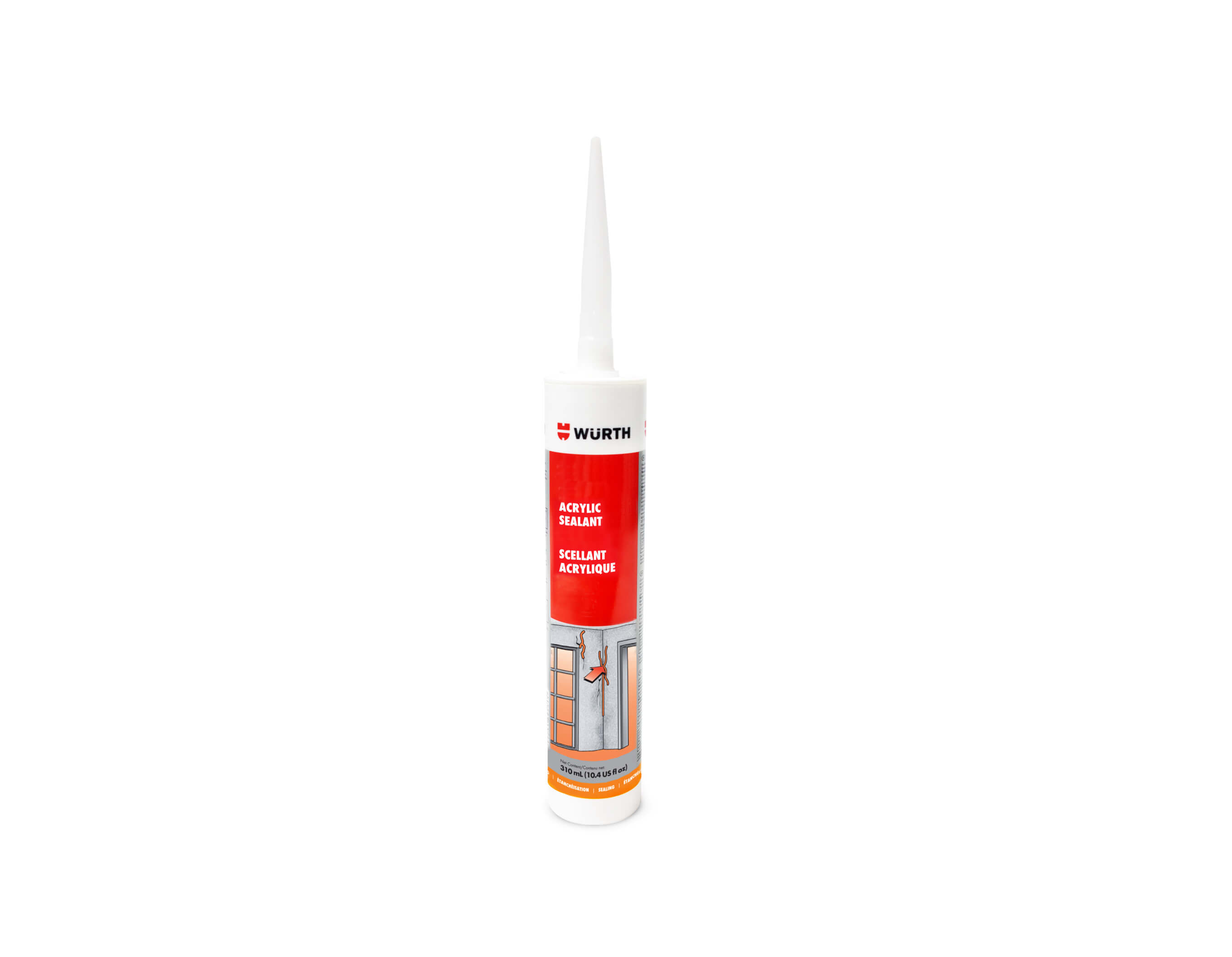 Acrylic Sealant, White, 310ml Sealants Shop Wurth Canada