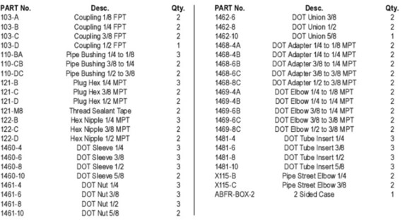 Apec Brake Fitting Kit (KIT315 - View #3